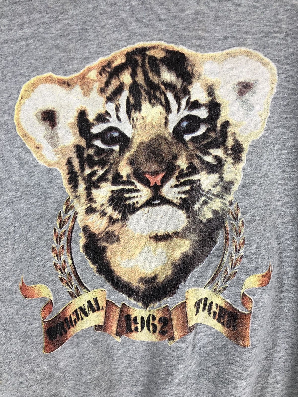 Japanese Brand × Vintage Vintage Tiger Big Print Sweatshirt Crewneck Size US L / EU 52-54 / 3 - 3 Thumbnail