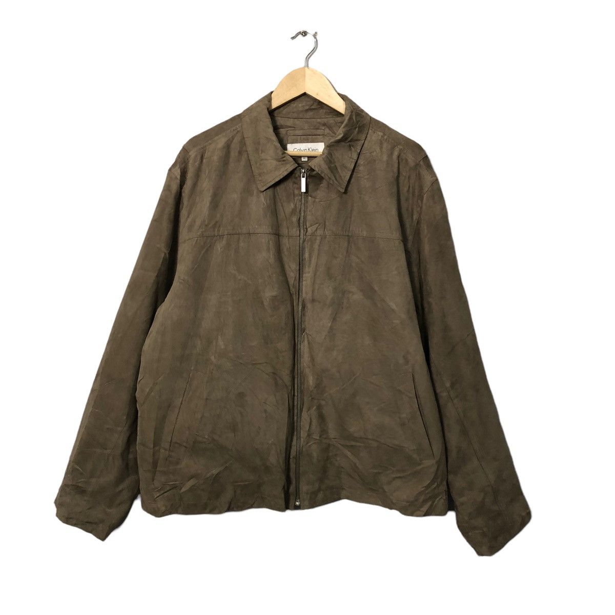 Calvin Klein Vintage Calvin Klein Zipper Ups Oversize Jacket Size US XXL / EU 58 / 5 - 1 Thumbnail
