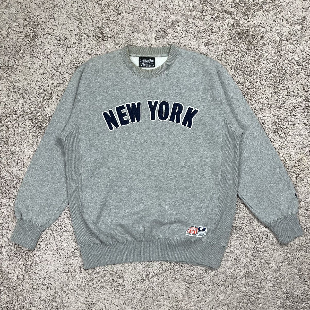 Vintage Vintage New York Baseball League Sweatshirt Size US M / EU 48-50 / 2 - 1 Thumbnail