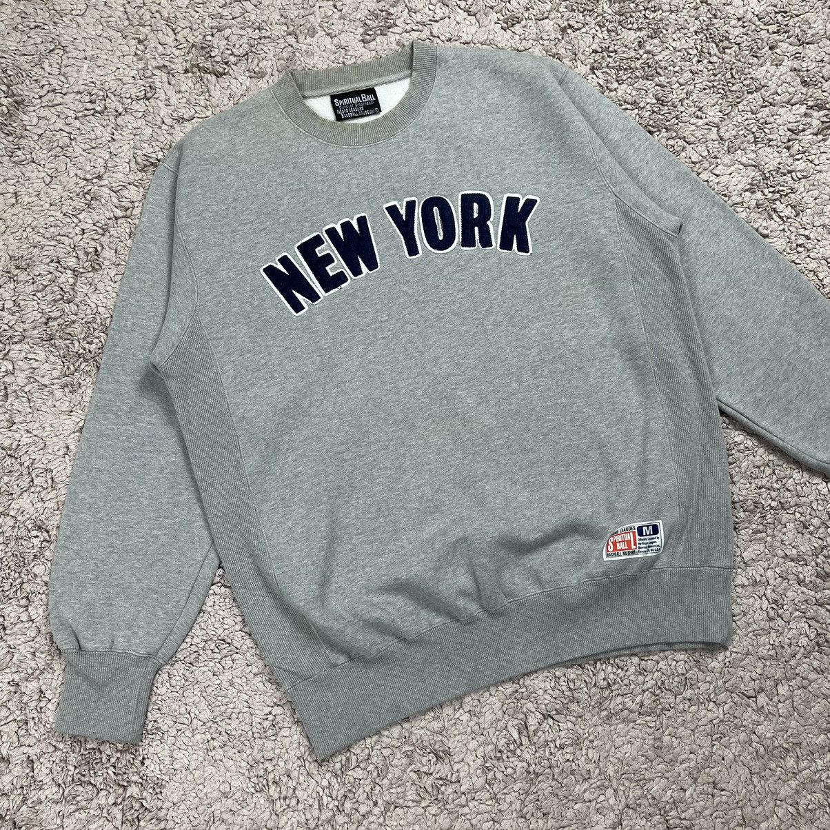 Vintage Vintage New York Baseball League Sweatshirt Size US M / EU 48-50 / 2 - 3 Thumbnail