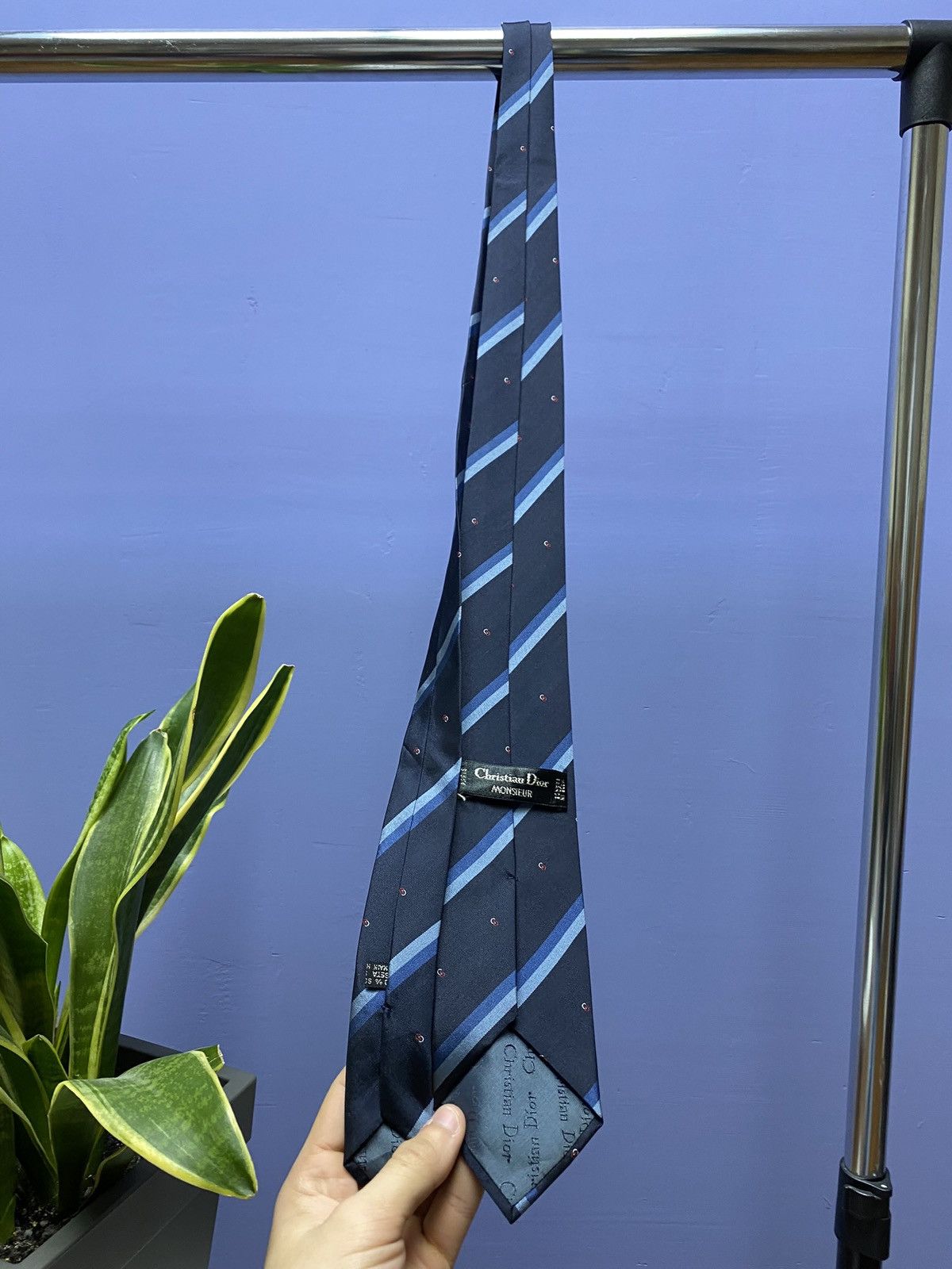 Christian Dior Monsieur × Vintage Christian Dior Vintage Silk Tie Size ONE SIZE - 15 Thumbnail