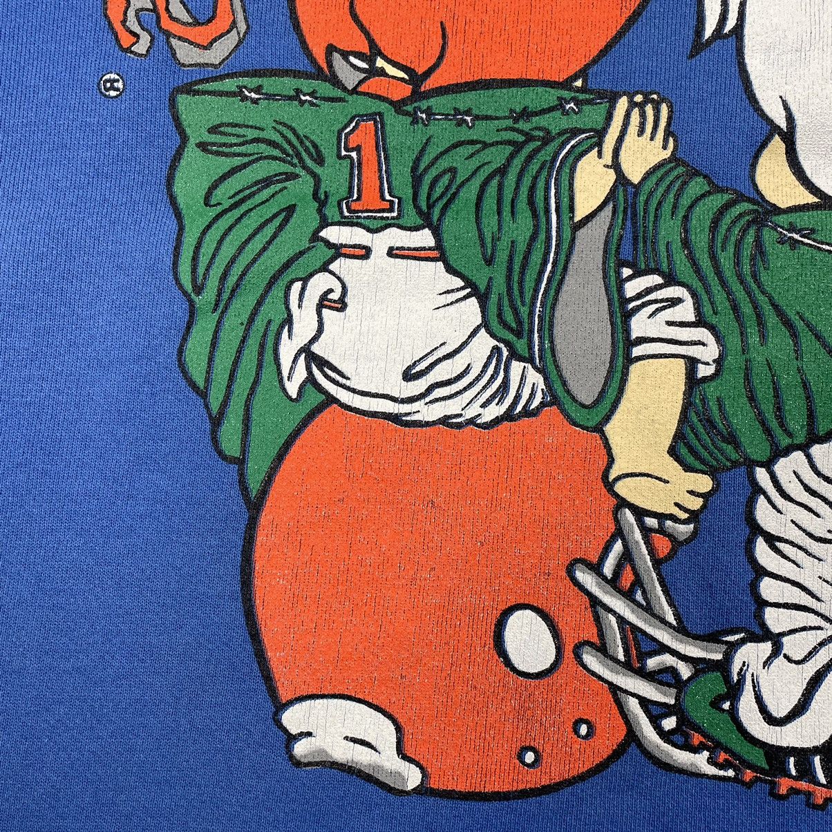 Cartoon Network Vintage Flintstones X Miami Canes Mirror Print Sweatshirt Size US L / EU 52-54 / 3 - 18 Thumbnail