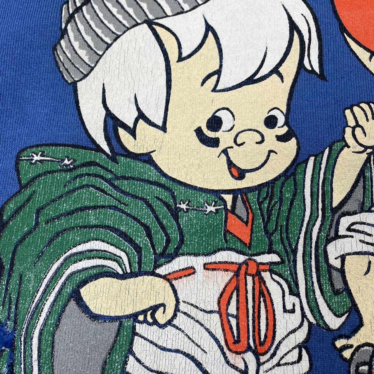 Cartoon Network Vintage Flintstones X Miami Canes Mirror Print Sweatshirt Size US L / EU 52-54 / 3 - 10 Thumbnail