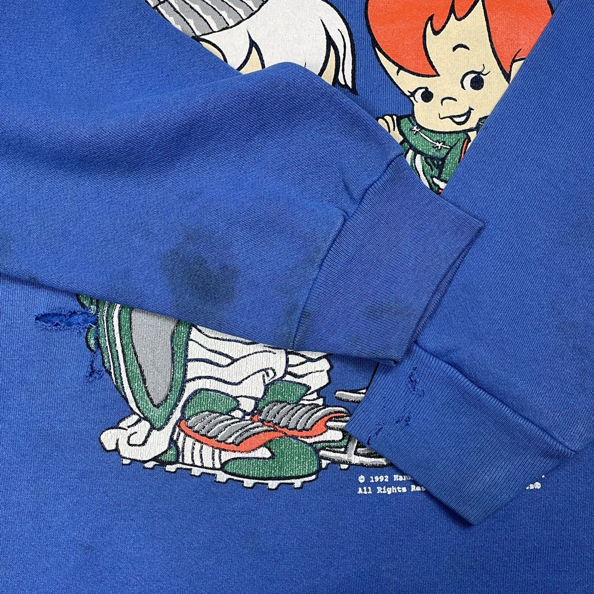 Cartoon Network Vintage Flintstones X Miami Canes Mirror Print Sweatshirt Size US L / EU 52-54 / 3 - 22 Thumbnail