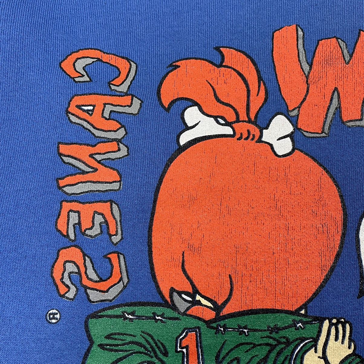 Cartoon Network Vintage Flintstones X Miami Canes Mirror Print Sweatshirt Size US L / EU 52-54 / 3 - 15 Thumbnail