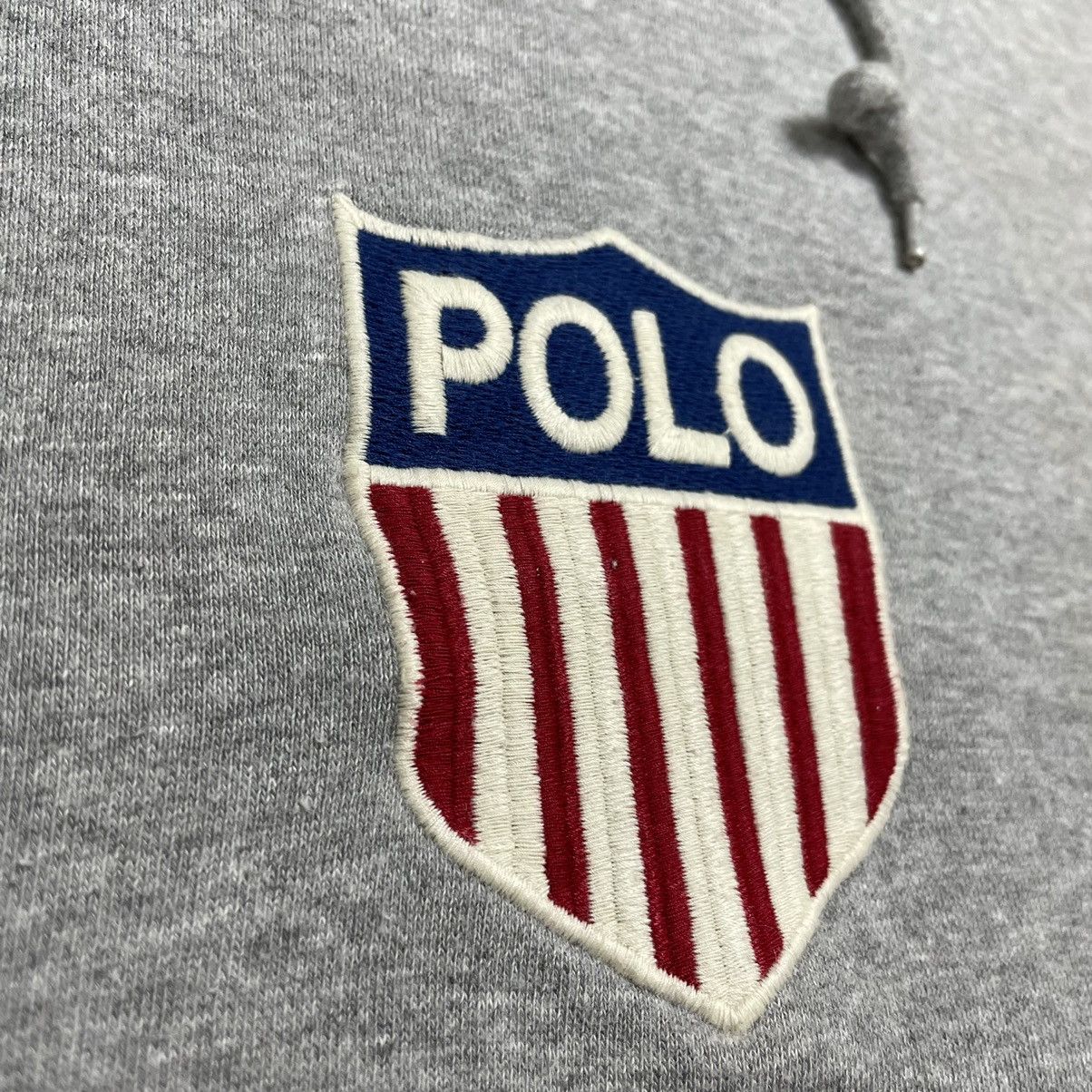 K-Swiss × Polo Ralph Lauren × Vintage Vintage 90's Polo K SWISS Ralph Lauren Hoodie Size US M / EU 48-50 / 2 - 7 Thumbnail