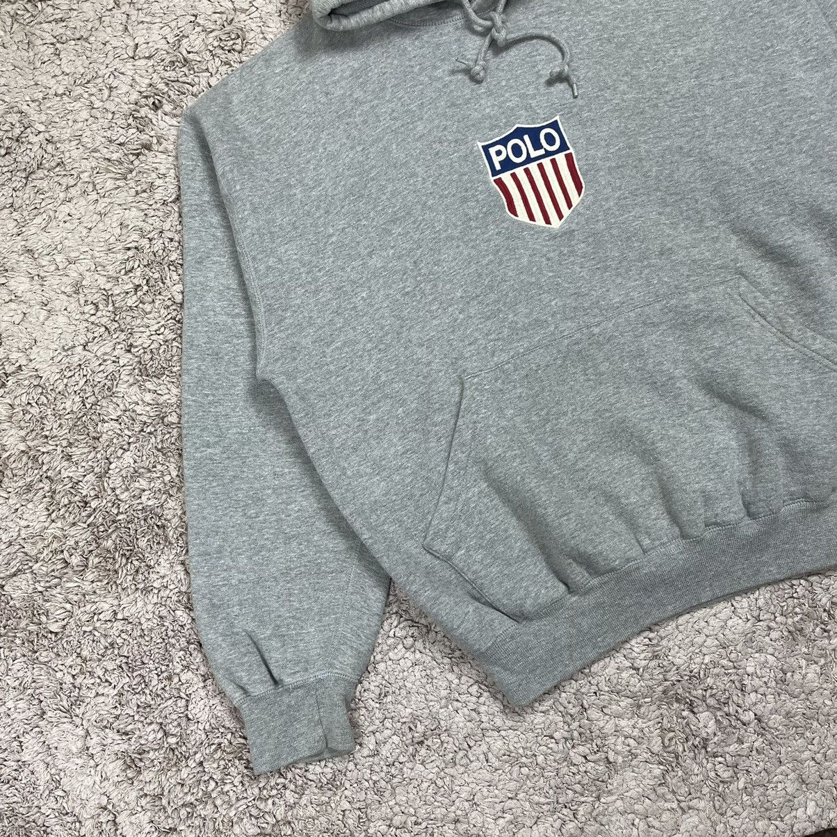 K-Swiss × Polo Ralph Lauren × Vintage Vintage 90's Polo K SWISS Ralph Lauren Hoodie Size US M / EU 48-50 / 2 - 3 Thumbnail