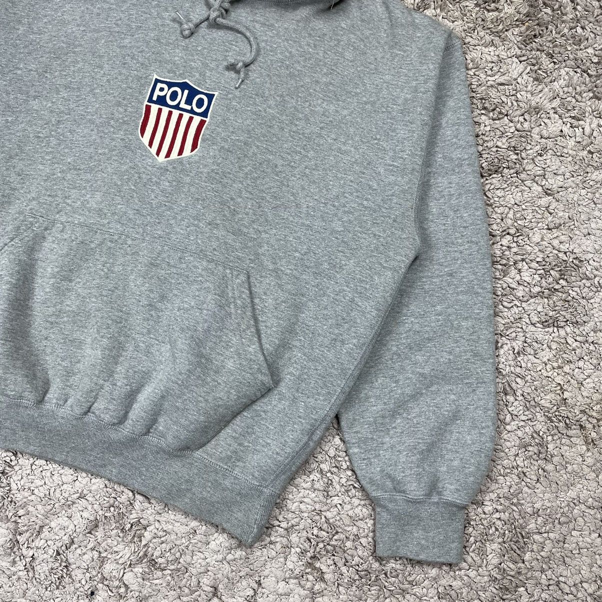 K-Swiss × Polo Ralph Lauren × Vintage Vintage 90's Polo K SWISS Ralph Lauren Hoodie Size US M / EU 48-50 / 2 - 4 Thumbnail