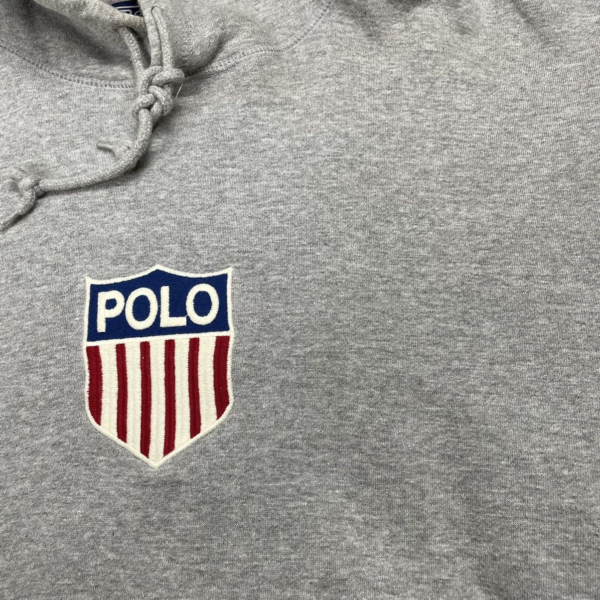 K-Swiss × Polo Ralph Lauren × Vintage Vintage 90's Polo K SWISS Ralph Lauren Hoodie Size US M / EU 48-50 / 2 - 9 Thumbnail