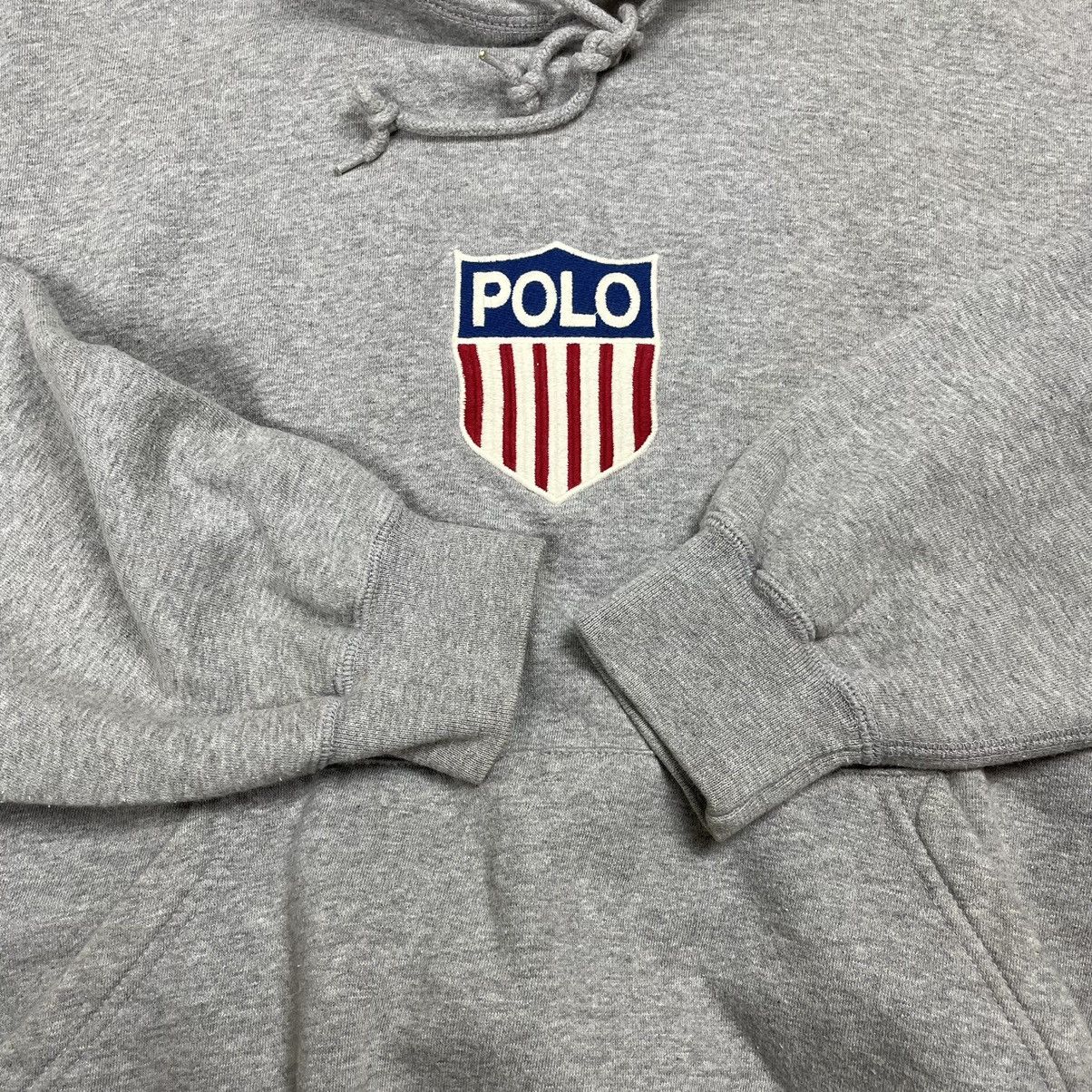 K-Swiss × Polo Ralph Lauren × Vintage Vintage 90's Polo K SWISS Ralph Lauren Hoodie Size US M / EU 48-50 / 2 - 8 Thumbnail