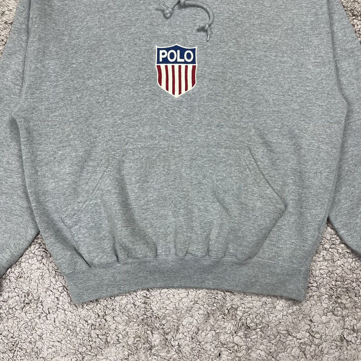 K-Swiss × Polo Ralph Lauren × Vintage Vintage 90's Polo K SWISS Ralph Lauren Hoodie Size US M / EU 48-50 / 2 - 5 Thumbnail