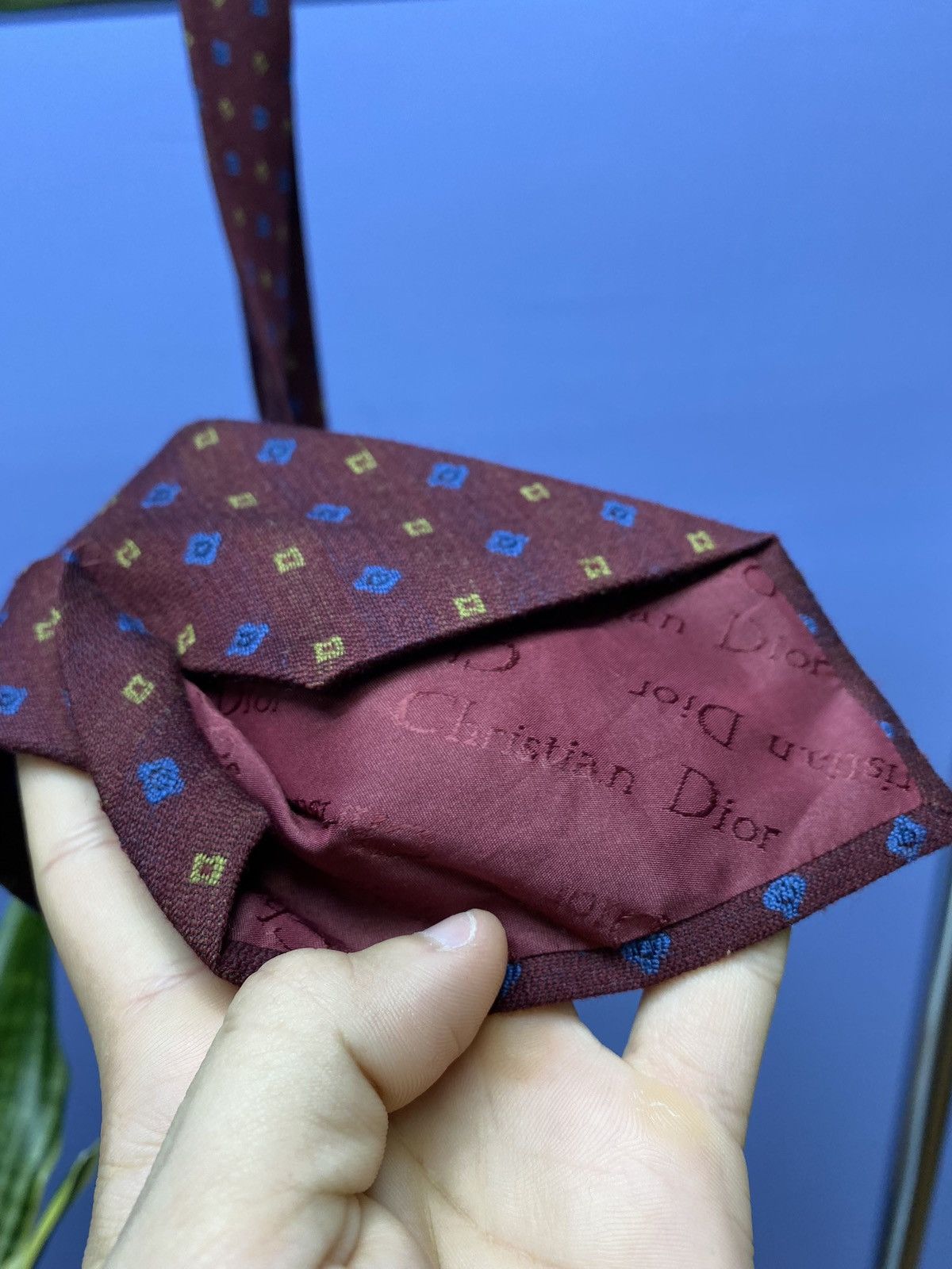 Christian Dior Monsieur × Vintage Christian Dior Vintage Silk Tie Size ONE SIZE - 9 Thumbnail