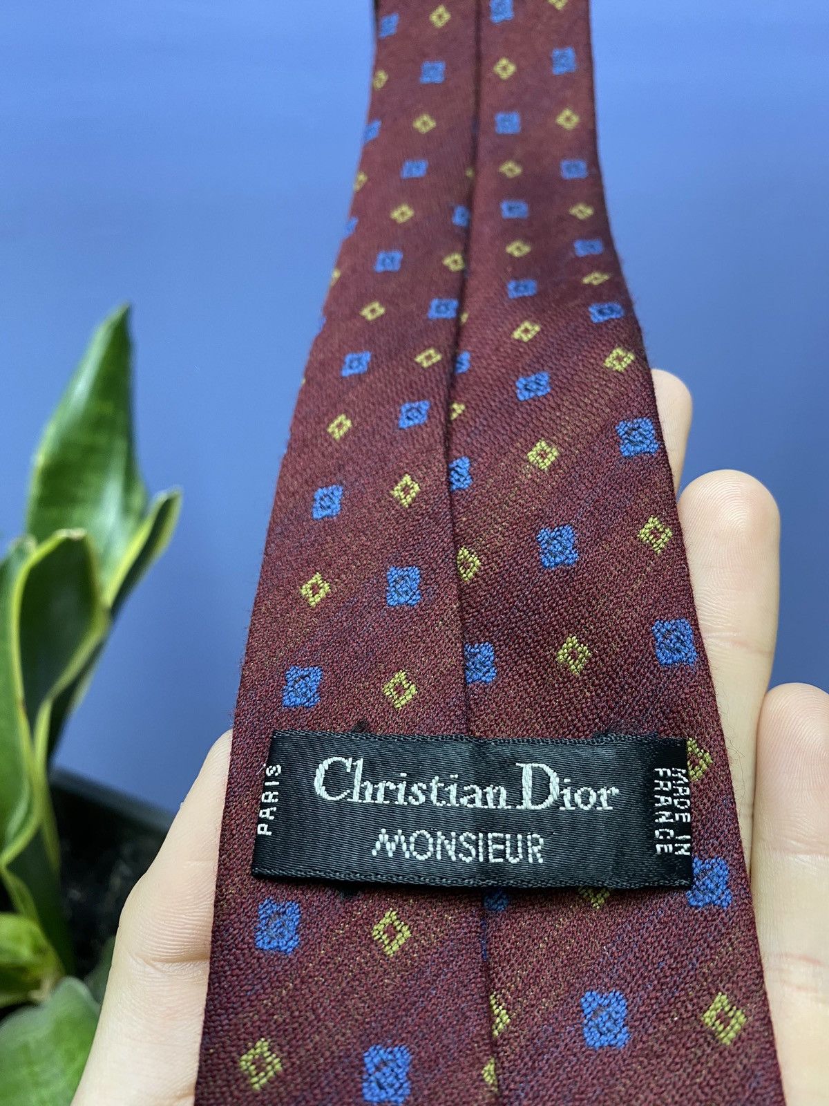 Christian Dior Monsieur × Vintage Christian Dior Vintage Silk Tie Size ONE SIZE - 8 Thumbnail
