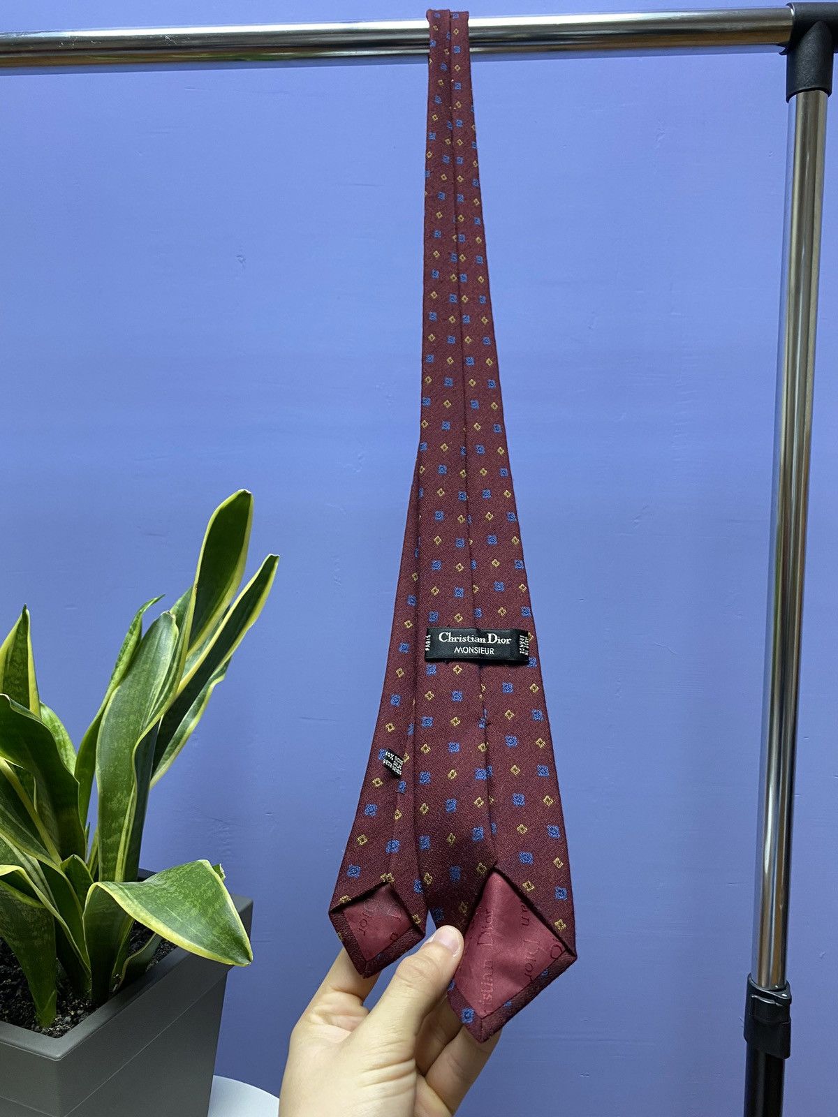 Christian Dior Monsieur × Vintage Christian Dior Vintage Silk Tie Size ONE SIZE - 15 Thumbnail