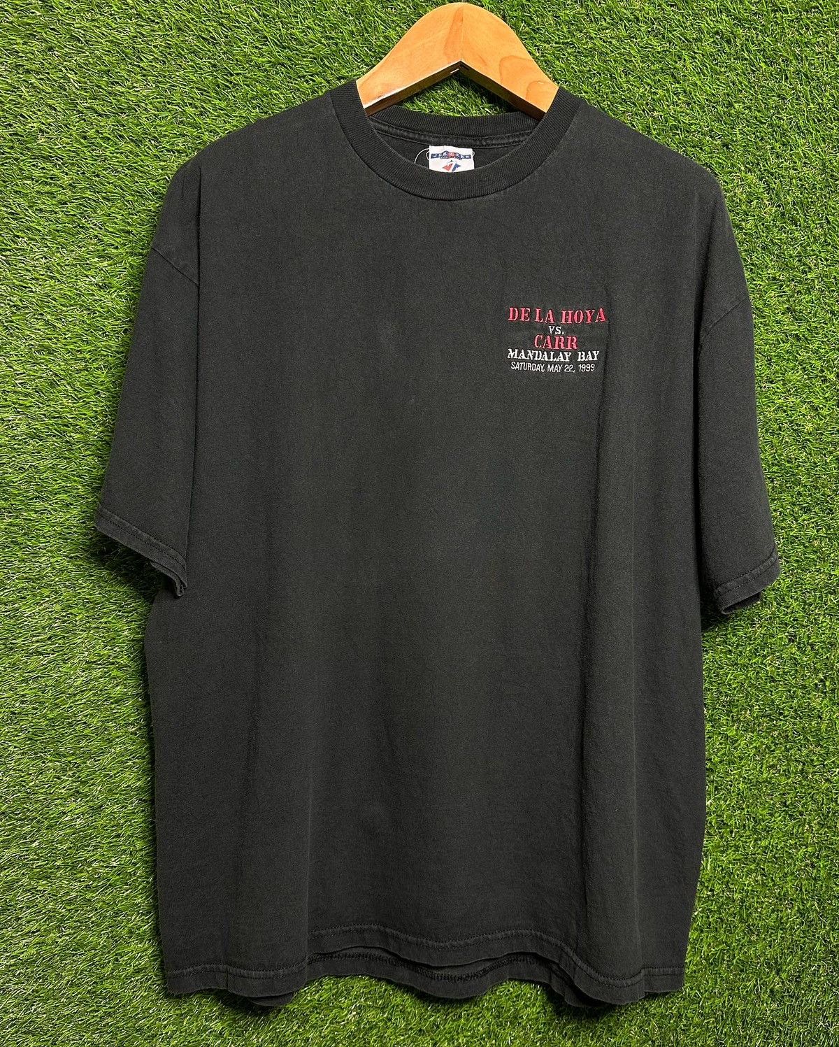 Vintage 🚨Vintage De La Hoya Mayweather 1999 Boxing Promo T-Shirt Size US XL / EU 56 / 4 - 2 Thumbnail
