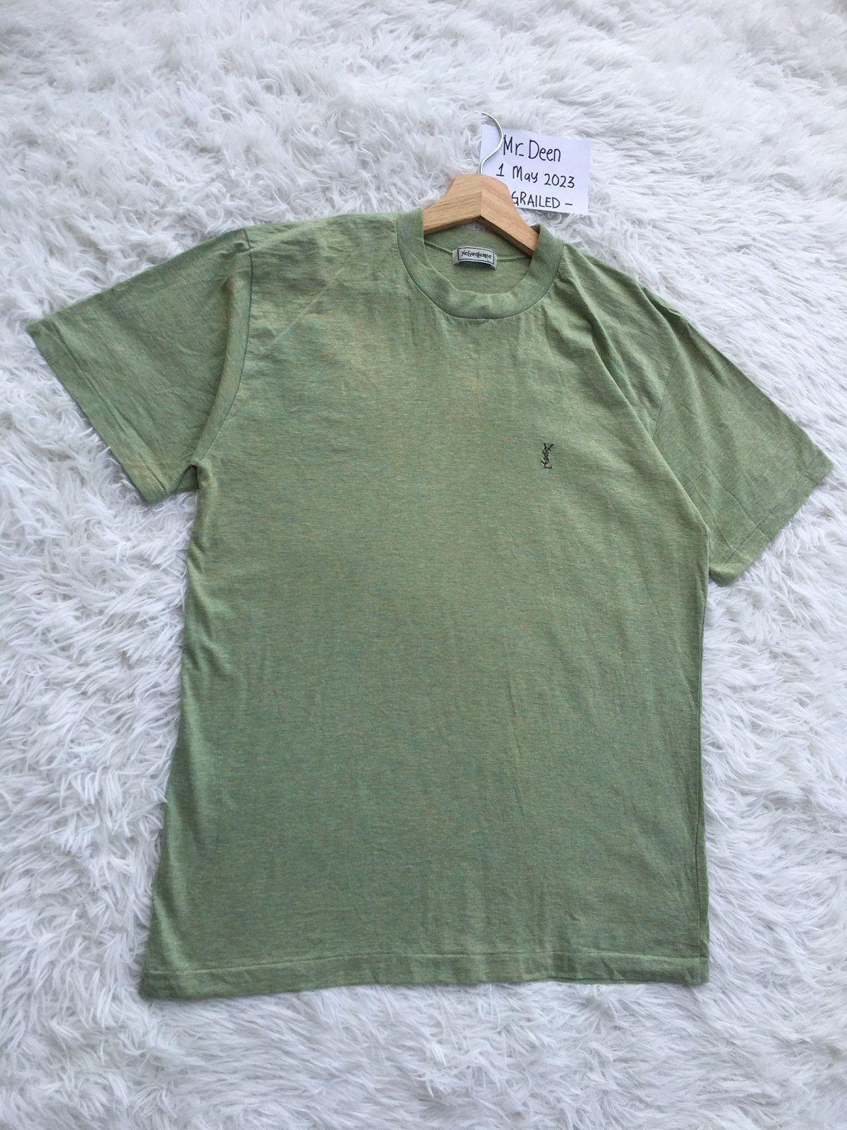 Yves Saint Laurent Rare Vintage Yves Saint Laurent YSL Logo Tshirt Size US L / EU 52-54 / 3 - 3 Thumbnail
