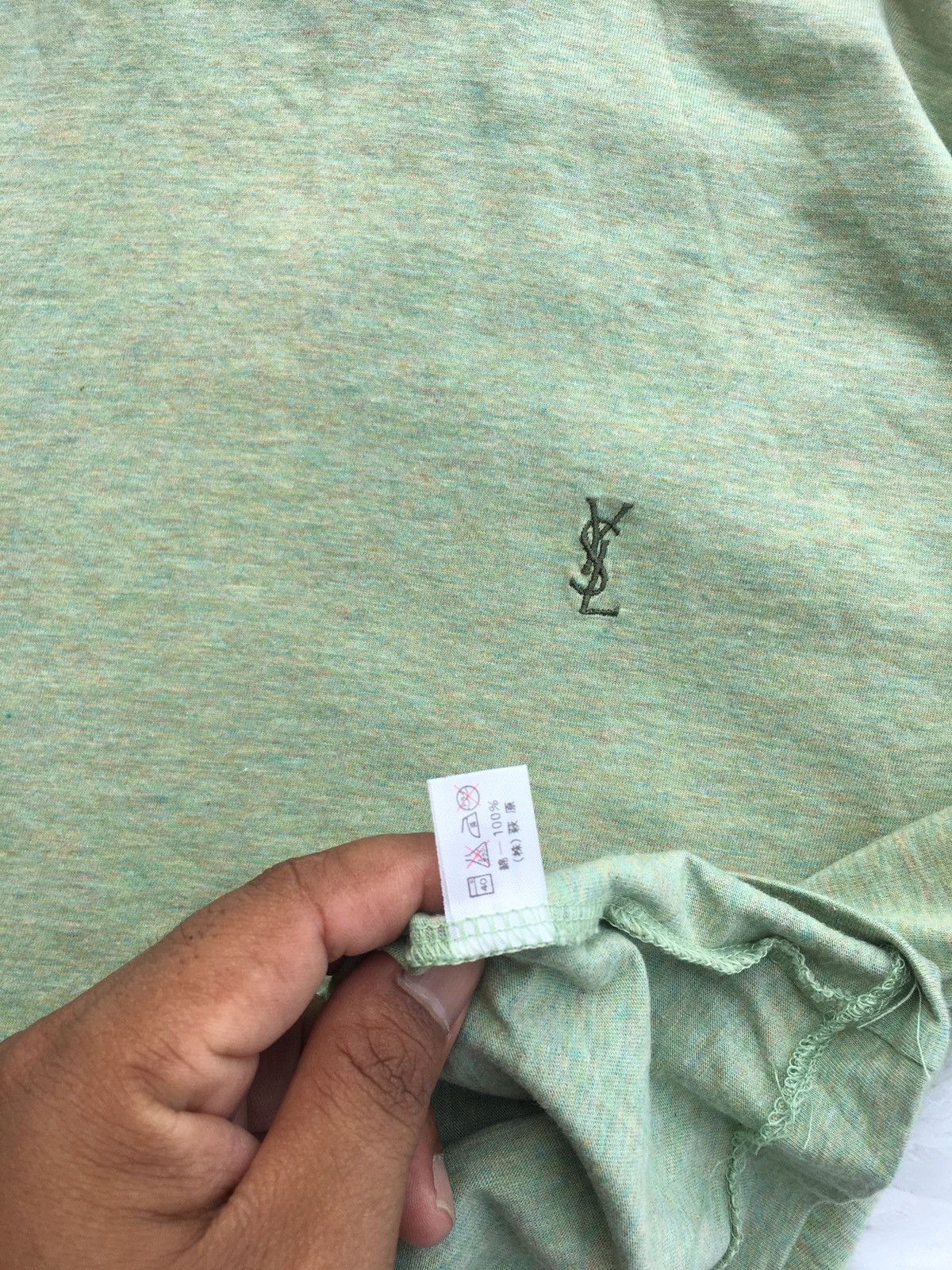 Yves Saint Laurent Rare Vintage Yves Saint Laurent YSL Logo Tshirt Size US L / EU 52-54 / 3 - 7 Thumbnail