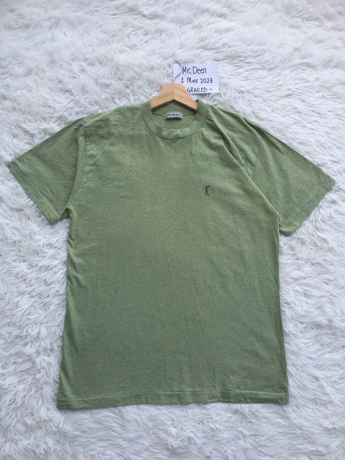 Yves Saint Laurent Rare Vintage Yves Saint Laurent YSL Logo Tshirt Size US L / EU 52-54 / 3 - 2 Thumbnail