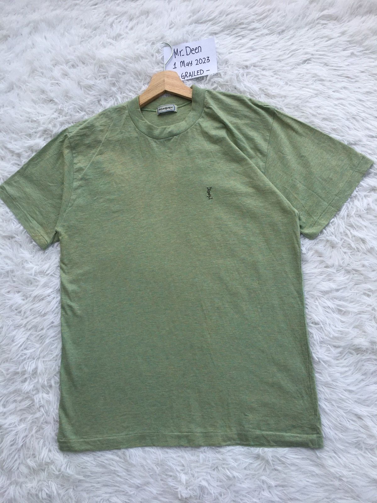 Yves Saint Laurent Rare Vintage Yves Saint Laurent YSL Logo Tshirt Size US L / EU 52-54 / 3 - 4 Thumbnail