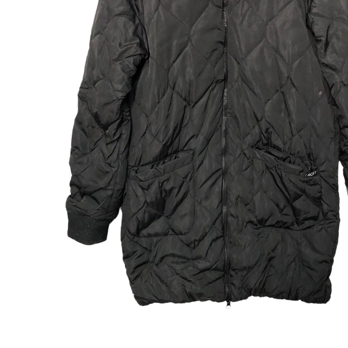 Japanese Brand Vintage Roxy Zipper Ups Hoodie Puffer Jacket Size M / US 6-8 / IT 42-44 - 3 Thumbnail