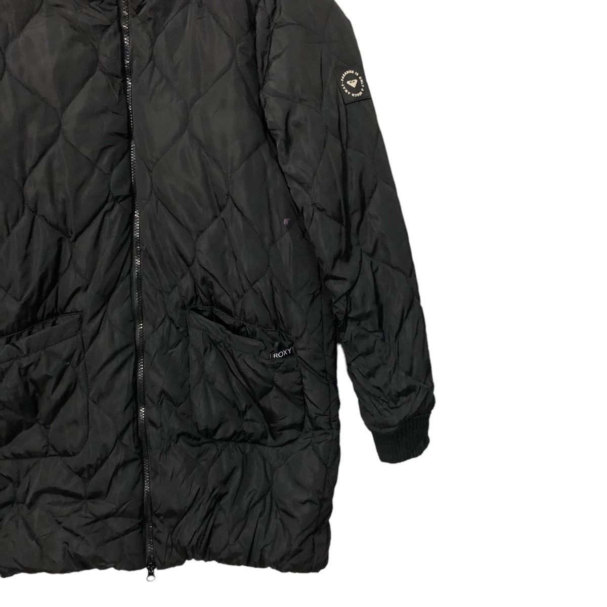 Japanese Brand Vintage Roxy Zipper Ups Hoodie Puffer Jacket Size M / US 6-8 / IT 42-44 - 2 Thumbnail