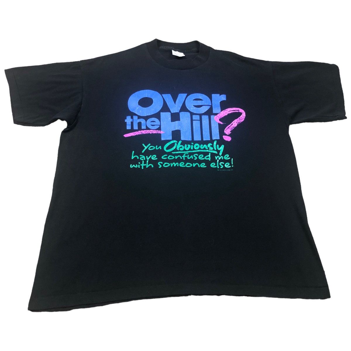 Vintage Vintage 90s Over the Hill Hallmark Comedy Black Shirt Large Size US L / EU 52-54 / 3 - 1 Thumbnail