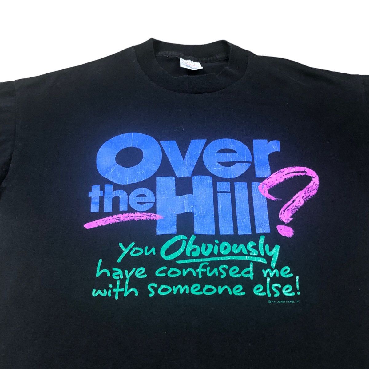 Vintage Vintage 90s Over the Hill Hallmark Comedy Black Shirt Large Size US L / EU 52-54 / 3 - 2 Thumbnail
