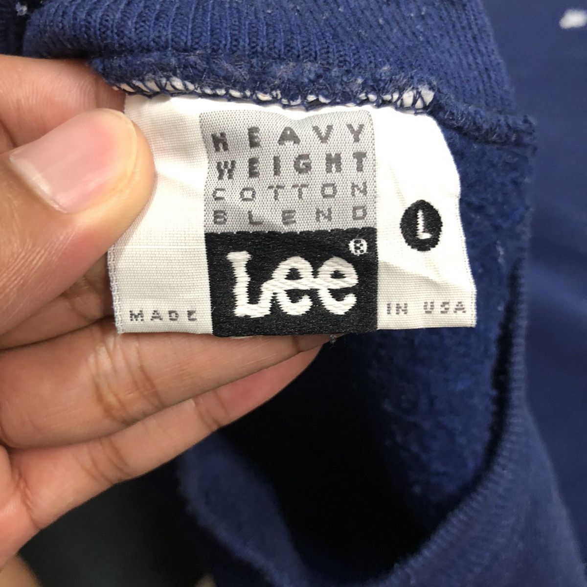 Lee × Vintage Vintage 90s Lee Crewneck Painter Sweatshirt Size US L / EU 52-54 / 3 - 9 Thumbnail