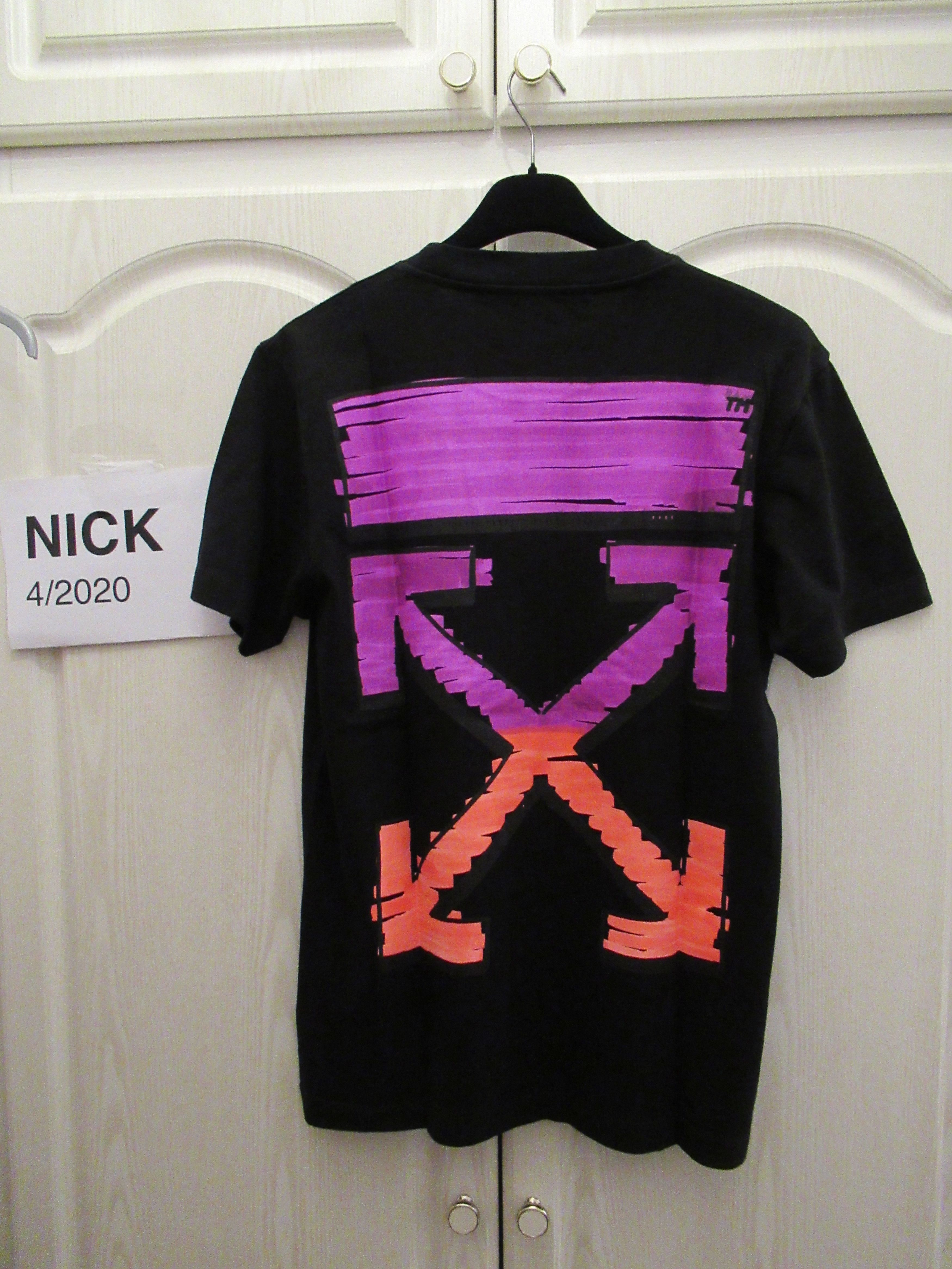 Off-White Off White Pink Gradient Arrows Virgil Black XXS Size US XXS / EU 40 - 1 Thumbnail