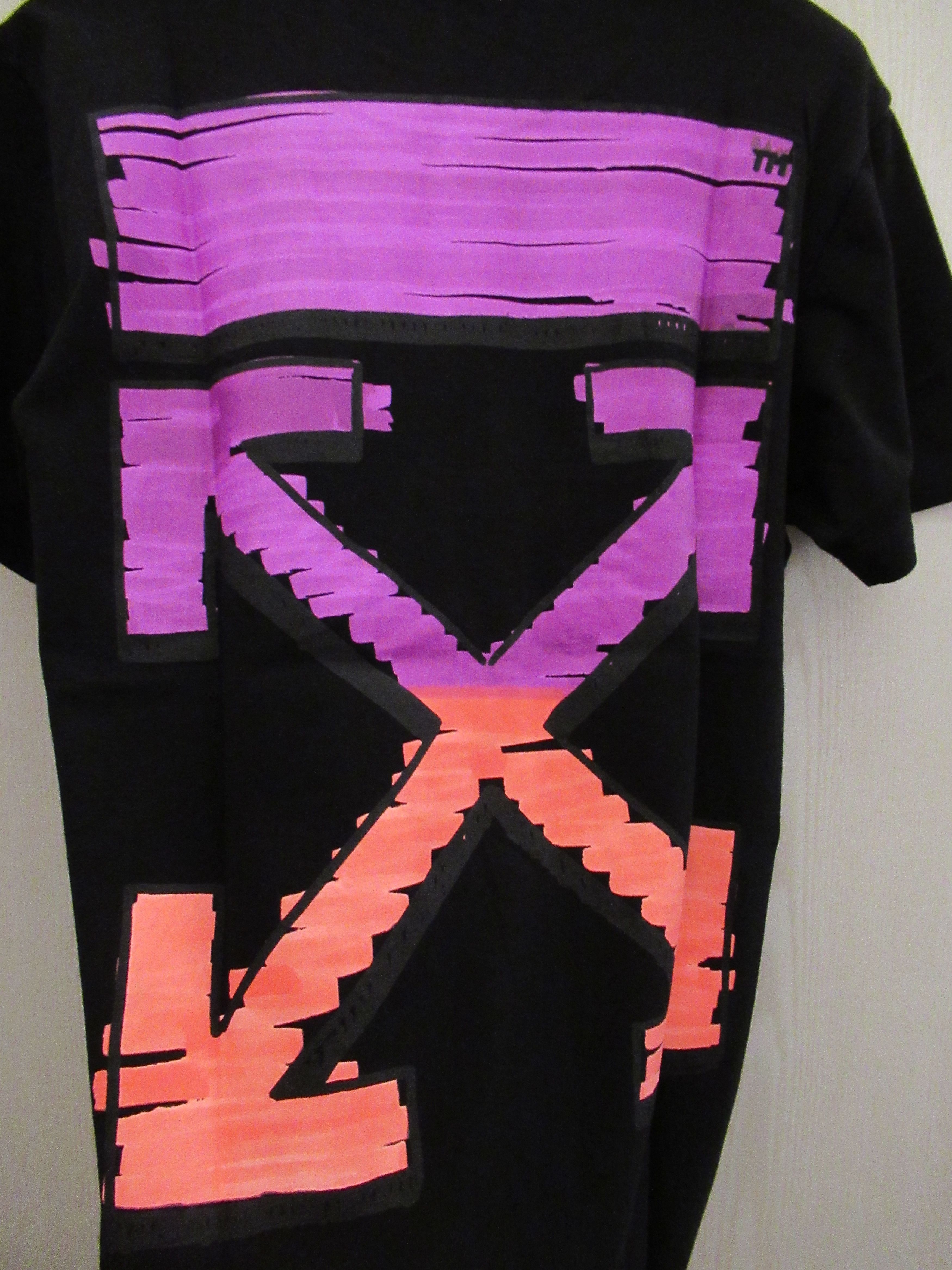 Off-White Off White Pink Gradient Arrows Virgil Black XXS Size US XXS / EU 40 - 4 Thumbnail
