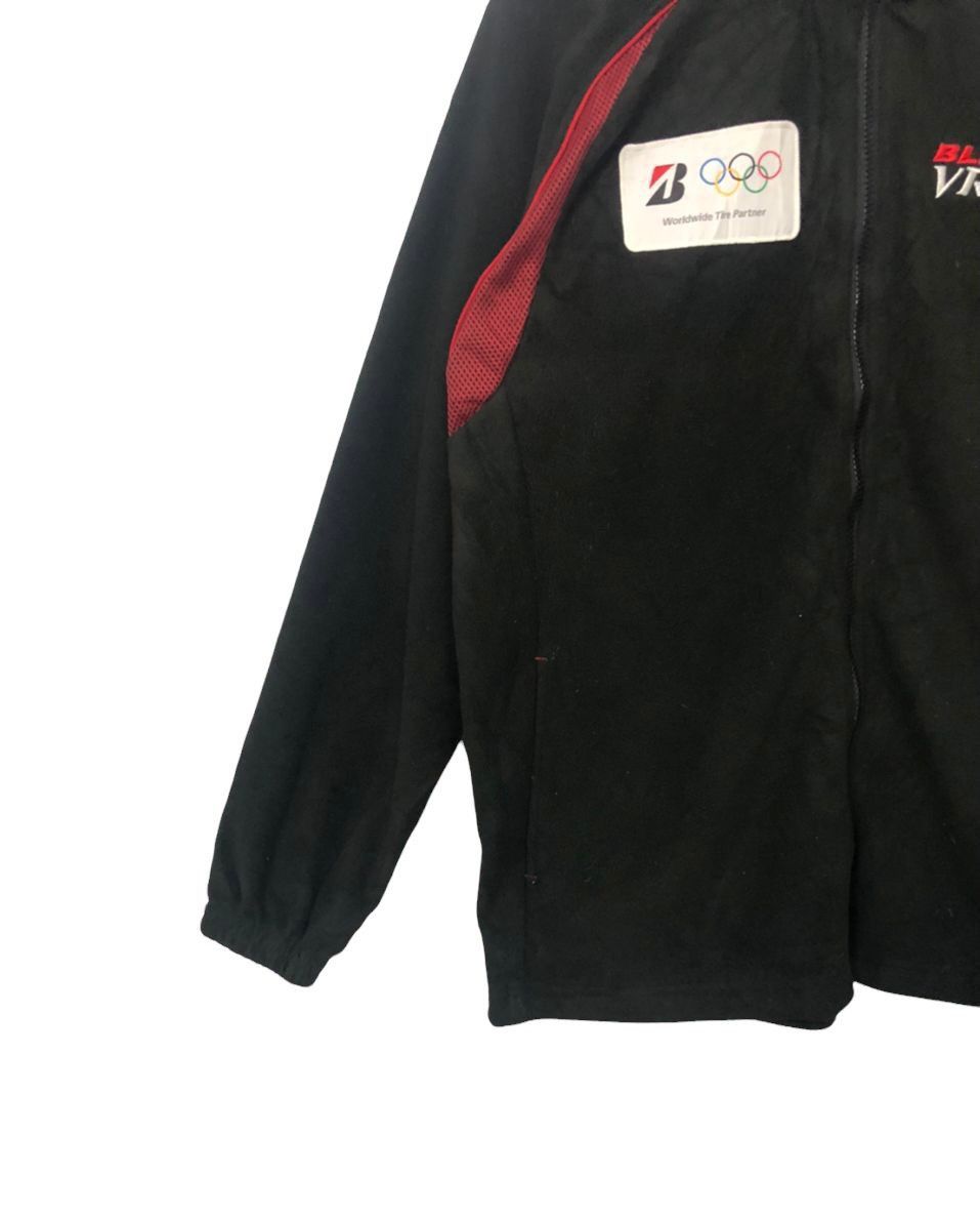 Japanese Brand Vintage Bridgestone Blizzak Olympic Zipper Up Fleece Jacket Size US L / EU 52-54 / 3 - 3 Thumbnail