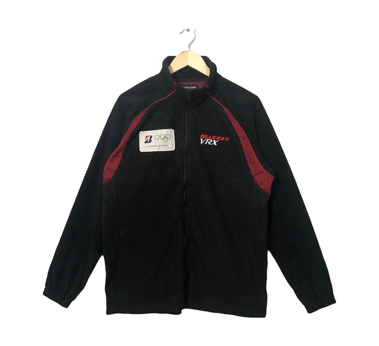 Japanese Brand Vintage Bridgestone Blizzak Olympic Zipper Up Fleece Jacket Size US L / EU 52-54 / 3 - 1 Thumbnail