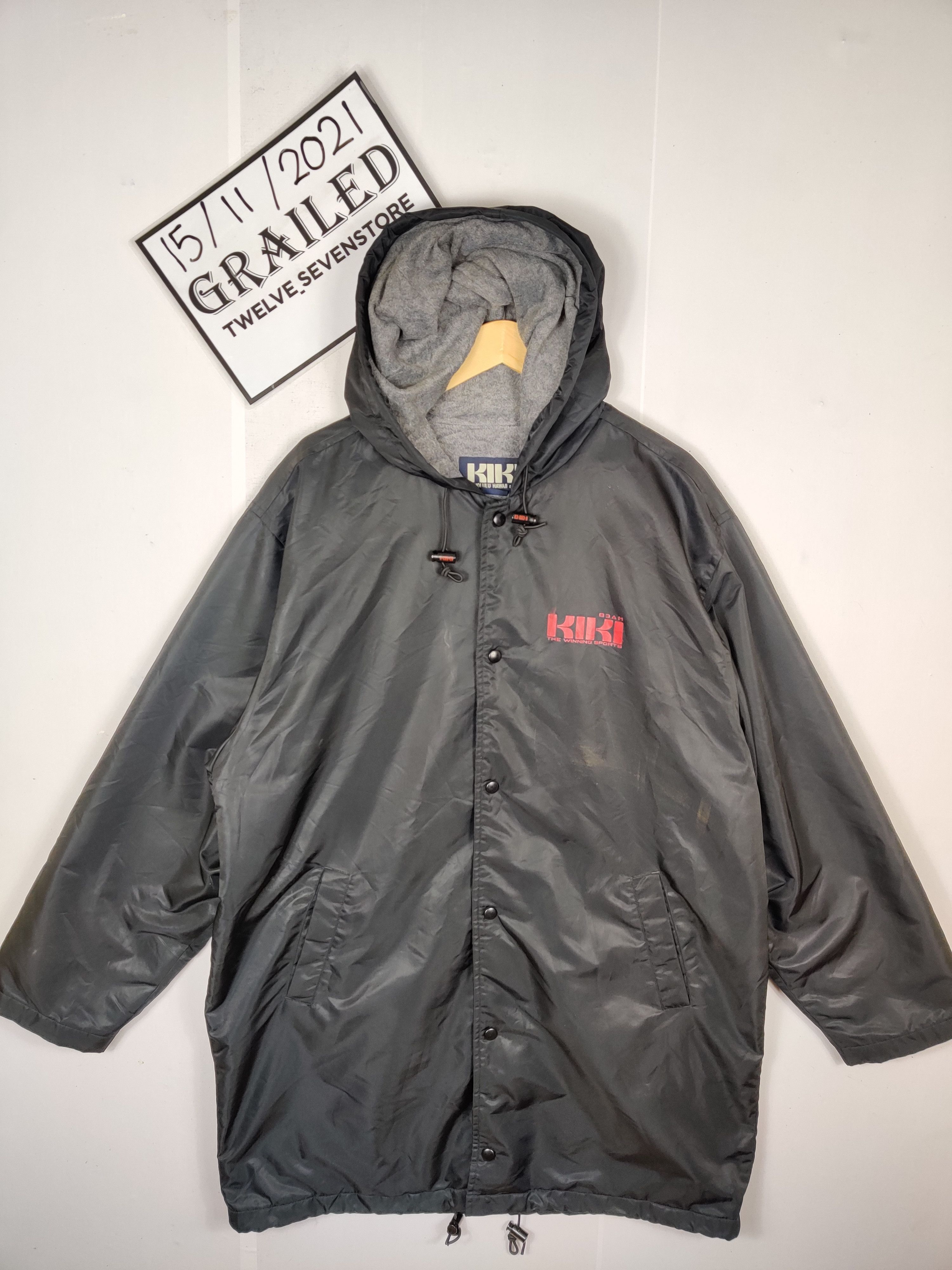 Vintage Vintage Kiki Honolulu Hawaii Big Logo Coach Hooded Jacket Size US XL / EU 56 / 4 - 1 Thumbnail