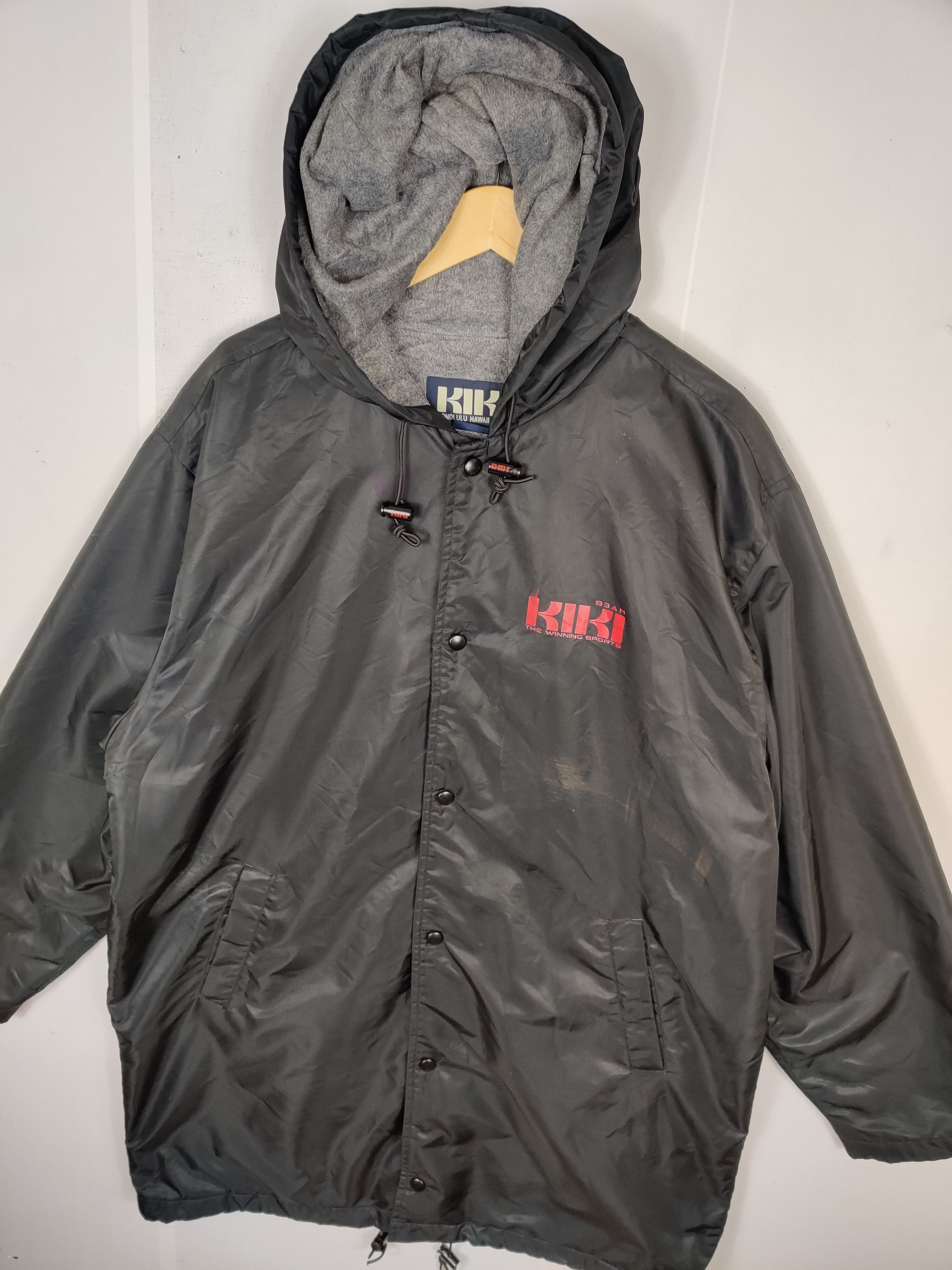 Vintage Vintage Kiki Honolulu Hawaii Big Logo Coach Hooded Jacket Size US XL / EU 56 / 4 - 2 Thumbnail