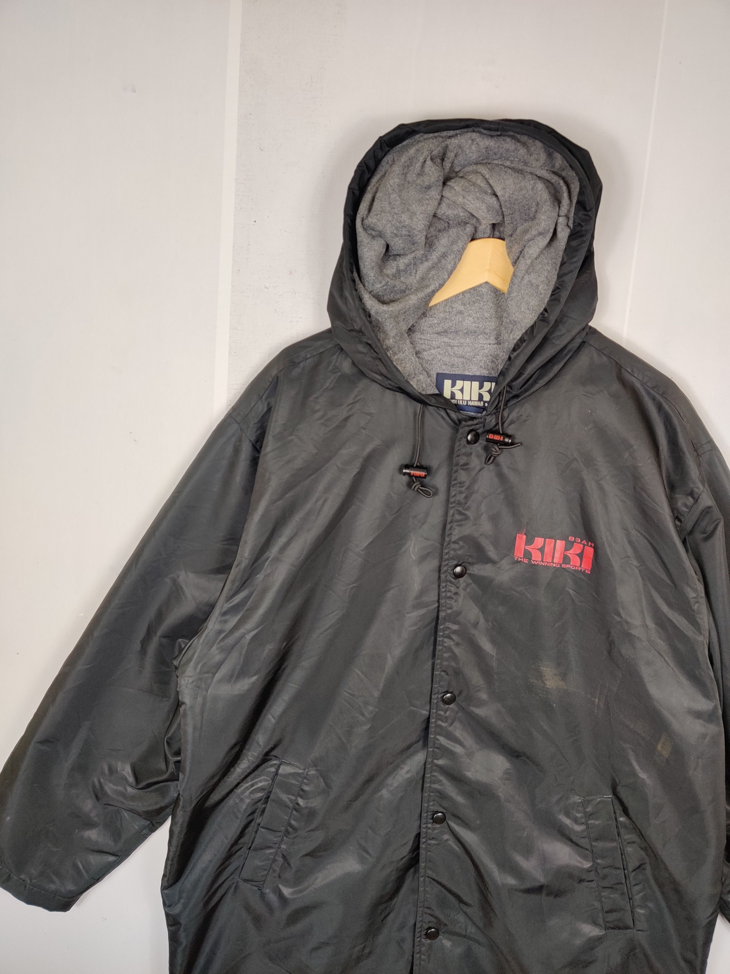 Vintage Vintage Kiki Honolulu Hawaii Big Logo Coach Hooded Jacket Size US XL / EU 56 / 4 - 3 Thumbnail