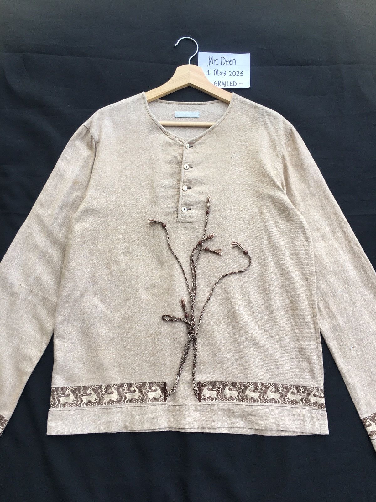 Number (N)ine Rare Vintage Number Nine Longsleeve Shirt Size US L / EU 52-54 / 3 - 2 Thumbnail