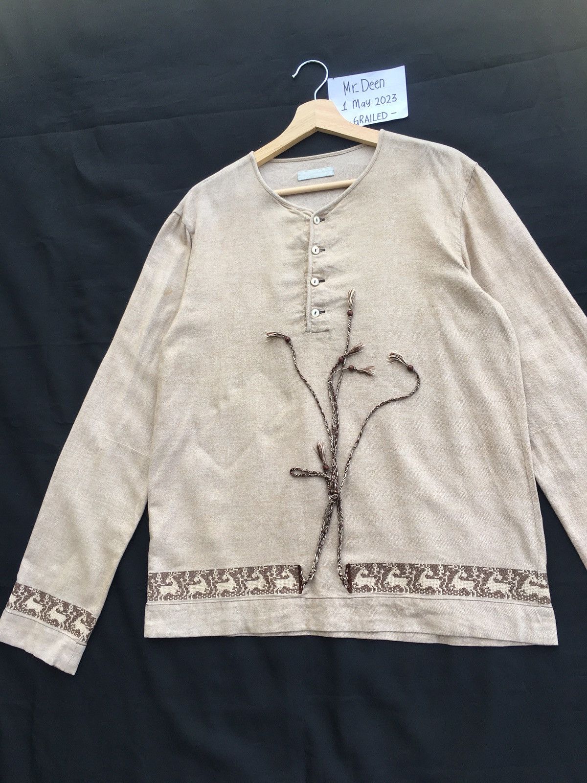 Number (N)ine Rare Vintage Number Nine Longsleeve Shirt Size US L / EU 52-54 / 3 - 4 Thumbnail