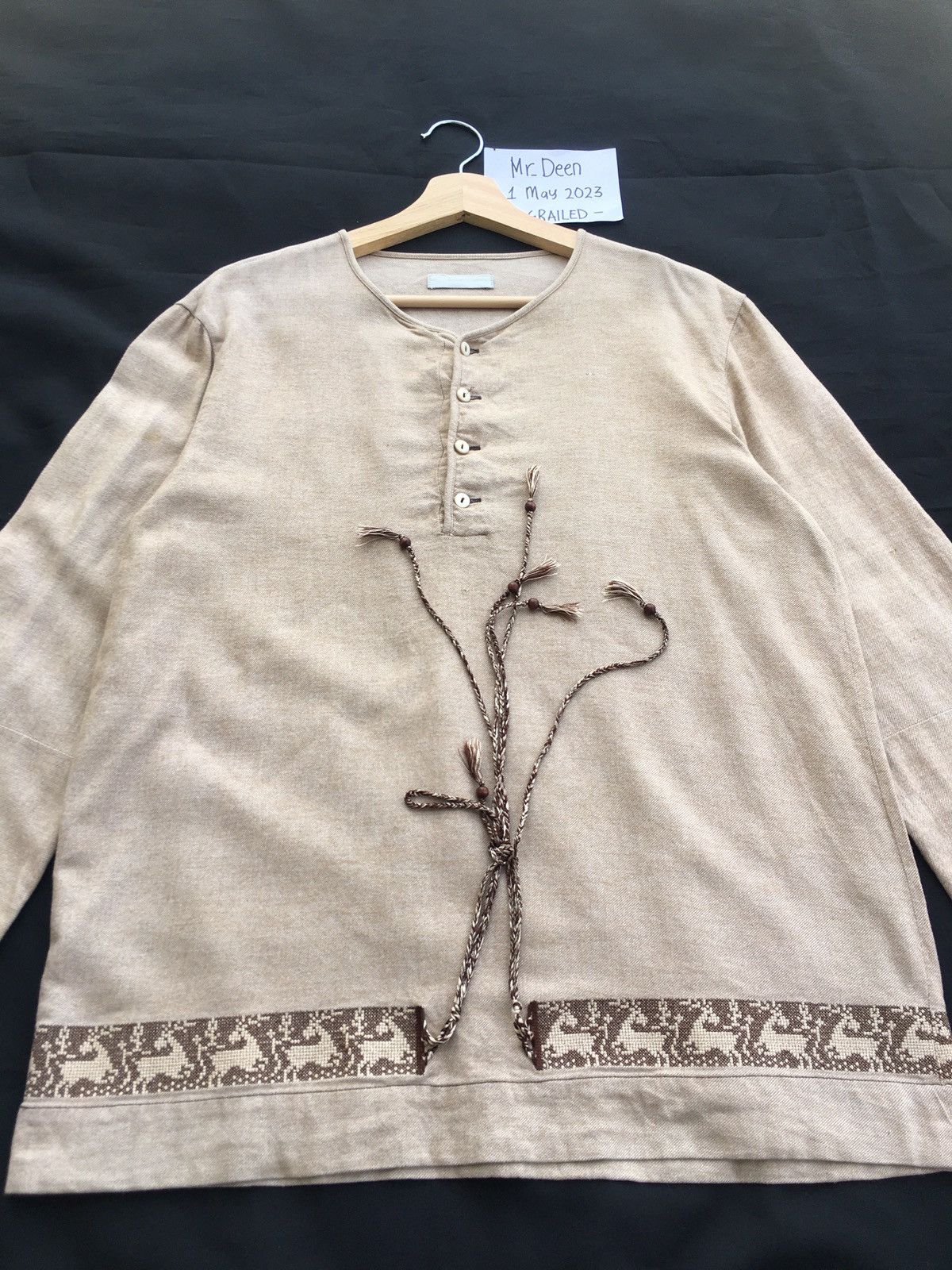 Number (N)ine Rare Vintage Number Nine Longsleeve Shirt Size US L / EU 52-54 / 3 - 7 Thumbnail
