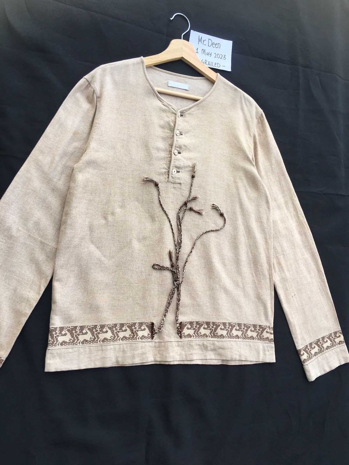 Number (N)ine Rare Vintage Number Nine Longsleeve Shirt Size US L / EU 52-54 / 3 - 3 Thumbnail