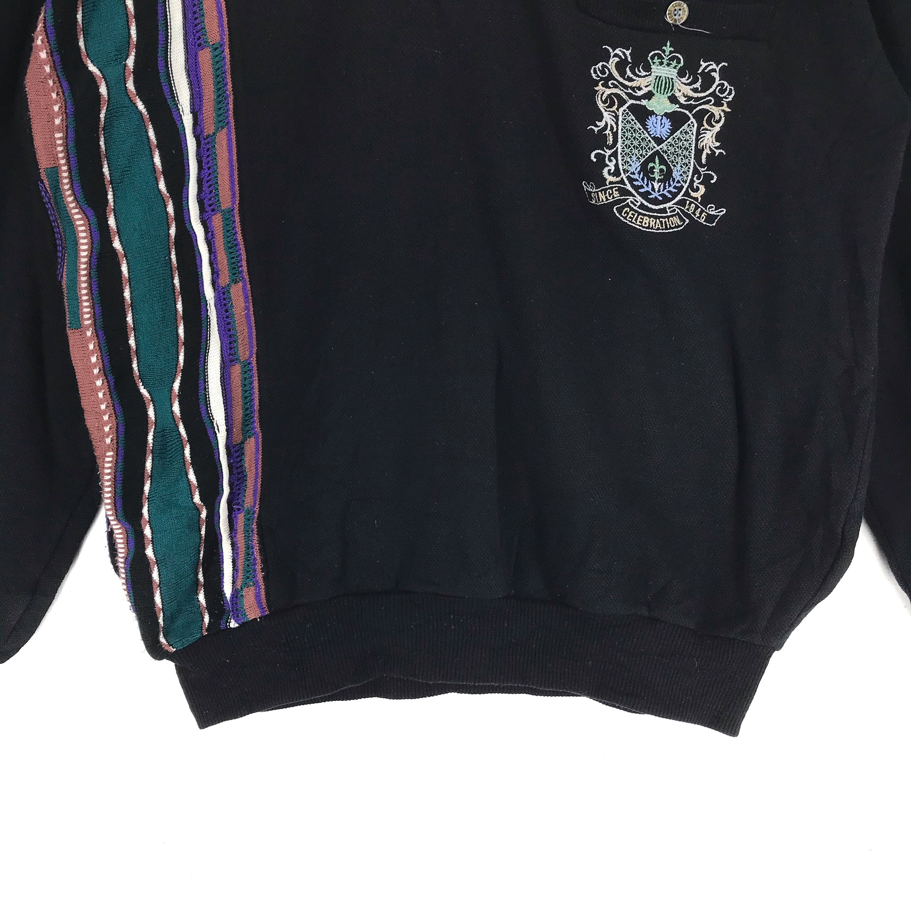 Japanese Brand Curiosity 5 Men Collared Single Pocket Jumper #2478-95 Size US M / EU 48-50 / 2 - 4 Thumbnail