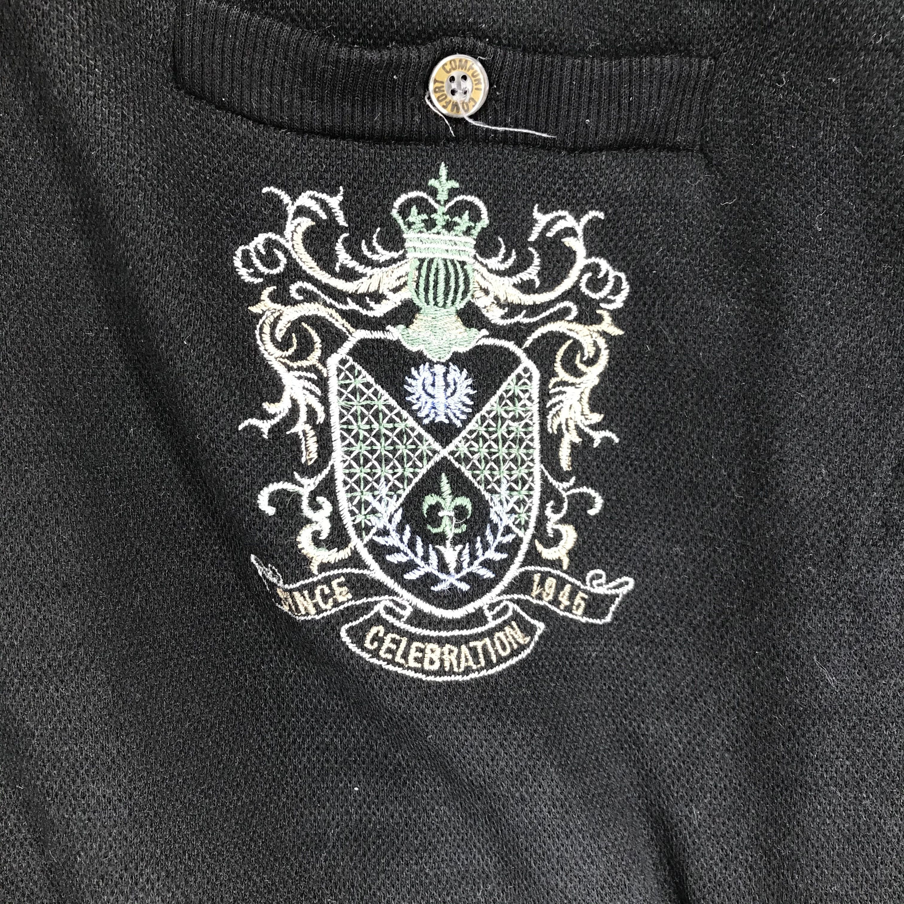 Japanese Brand Curiosity 5 Men Collared Single Pocket Jumper #2478-95 Size US M / EU 48-50 / 2 - 3 Thumbnail