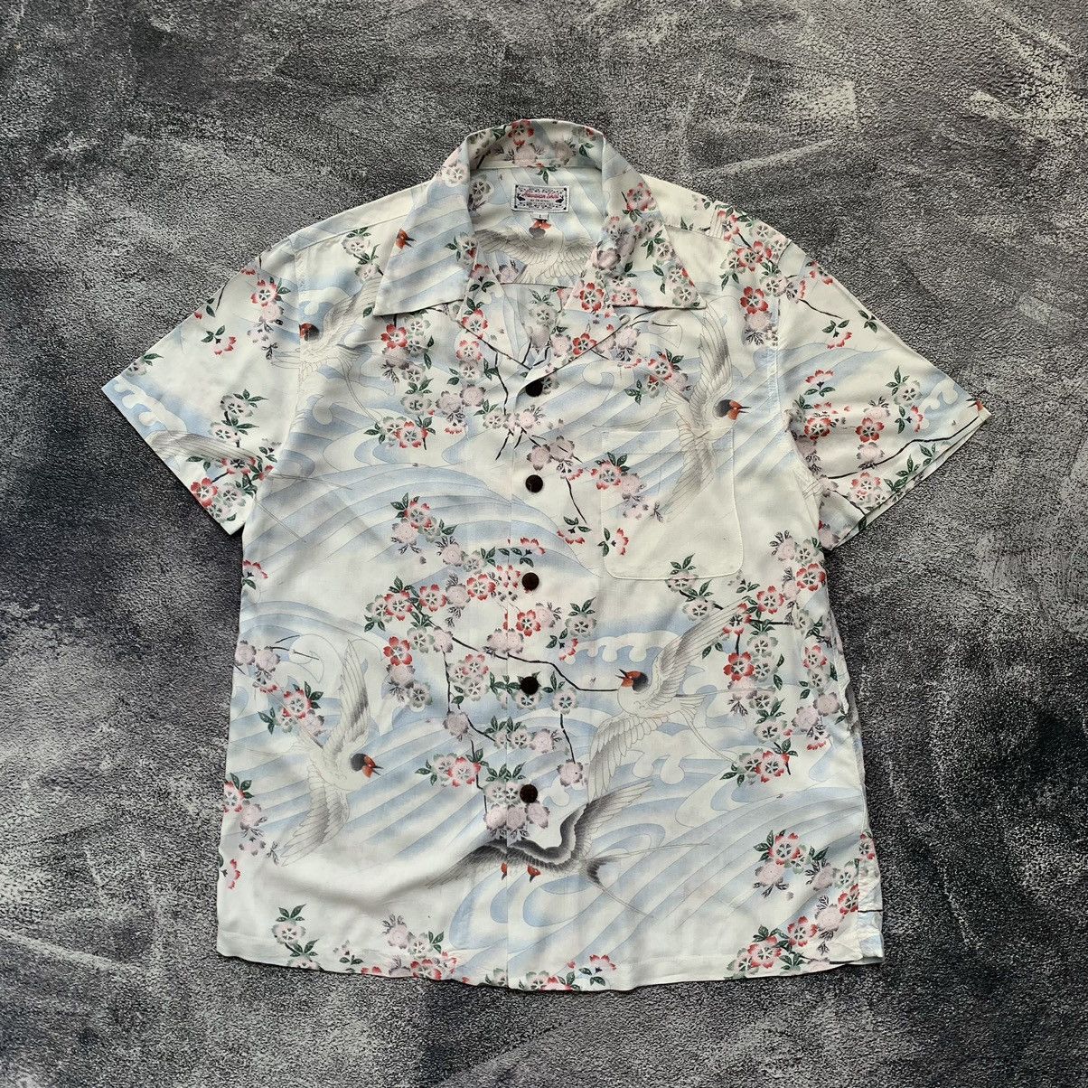 Japanese Brand 🔥 An Original Rayon Flying Bird Hawaiian shirt Size US L / EU 52-54 / 3 - 1 Thumbnail