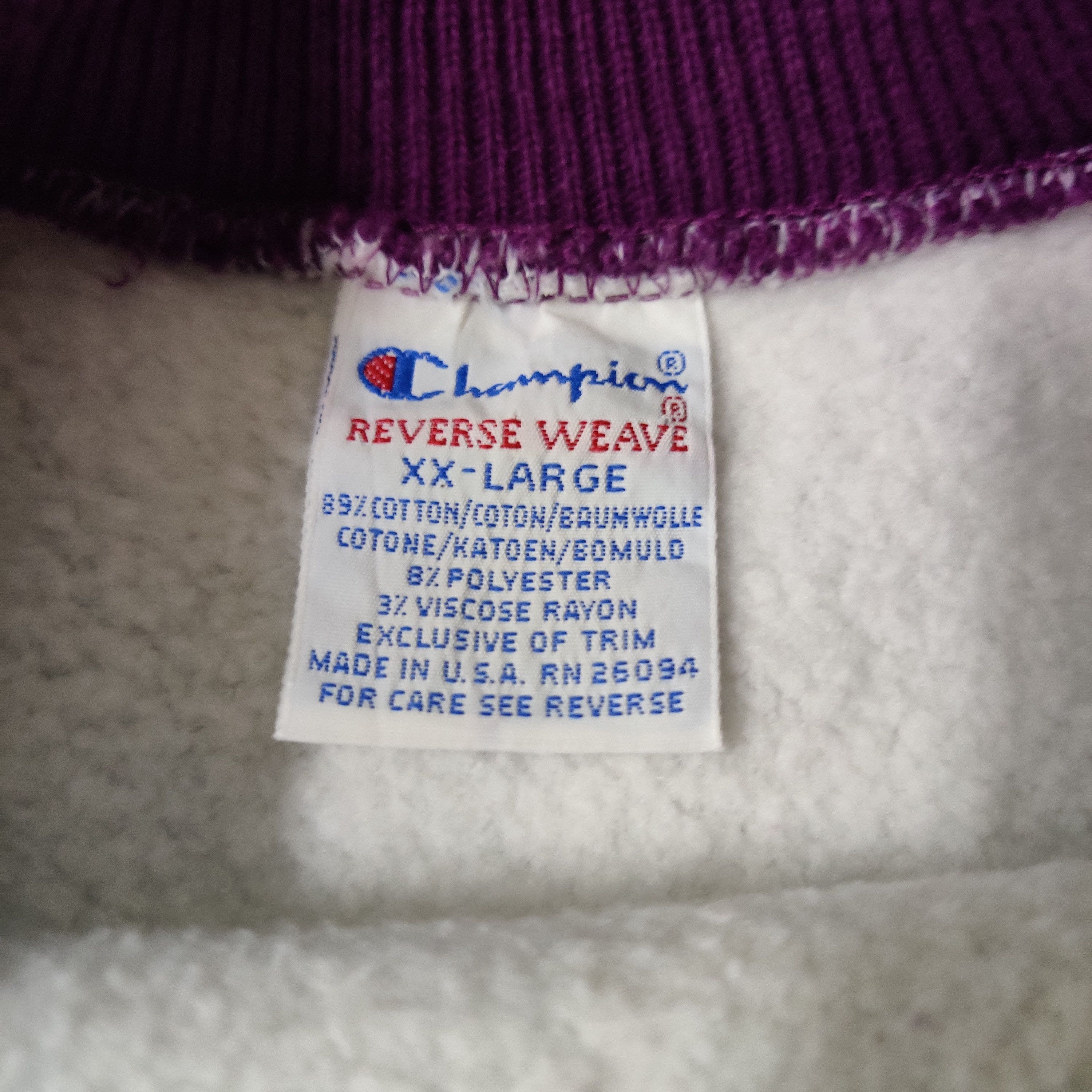 Champion Rare Vintage 90s Champion Reserve Weave Crewneck Embroidery Size US XL / EU 56 / 4 - 5 Thumbnail