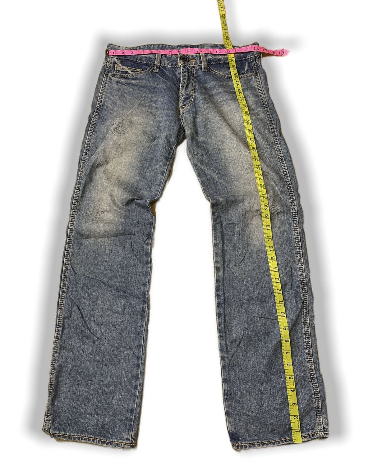 Japanese Brand × Vintage CO & LU DENIMS AUTHENTIC JAPAN BIG EMBROIDERED Size US 30 / EU 46 - 3 Thumbnail