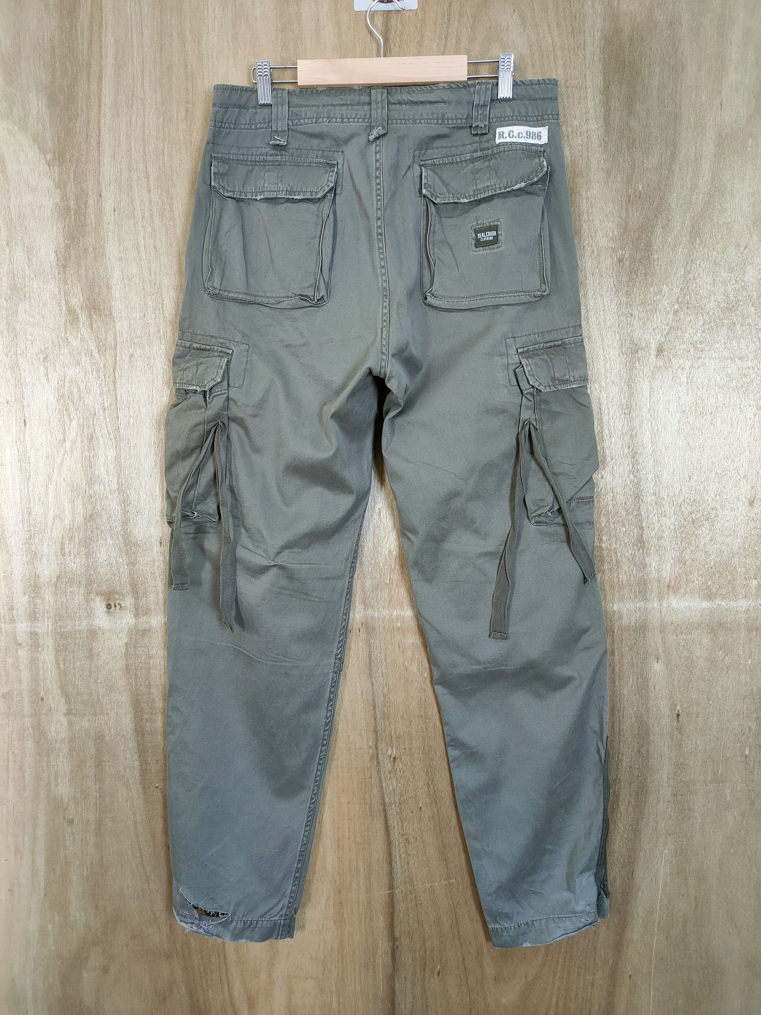 Japanese Brand VINTAGE RCC VINTAGE FADED BONDAGE CARGO PANTS Size US 32 / EU 48 - 4 Thumbnail