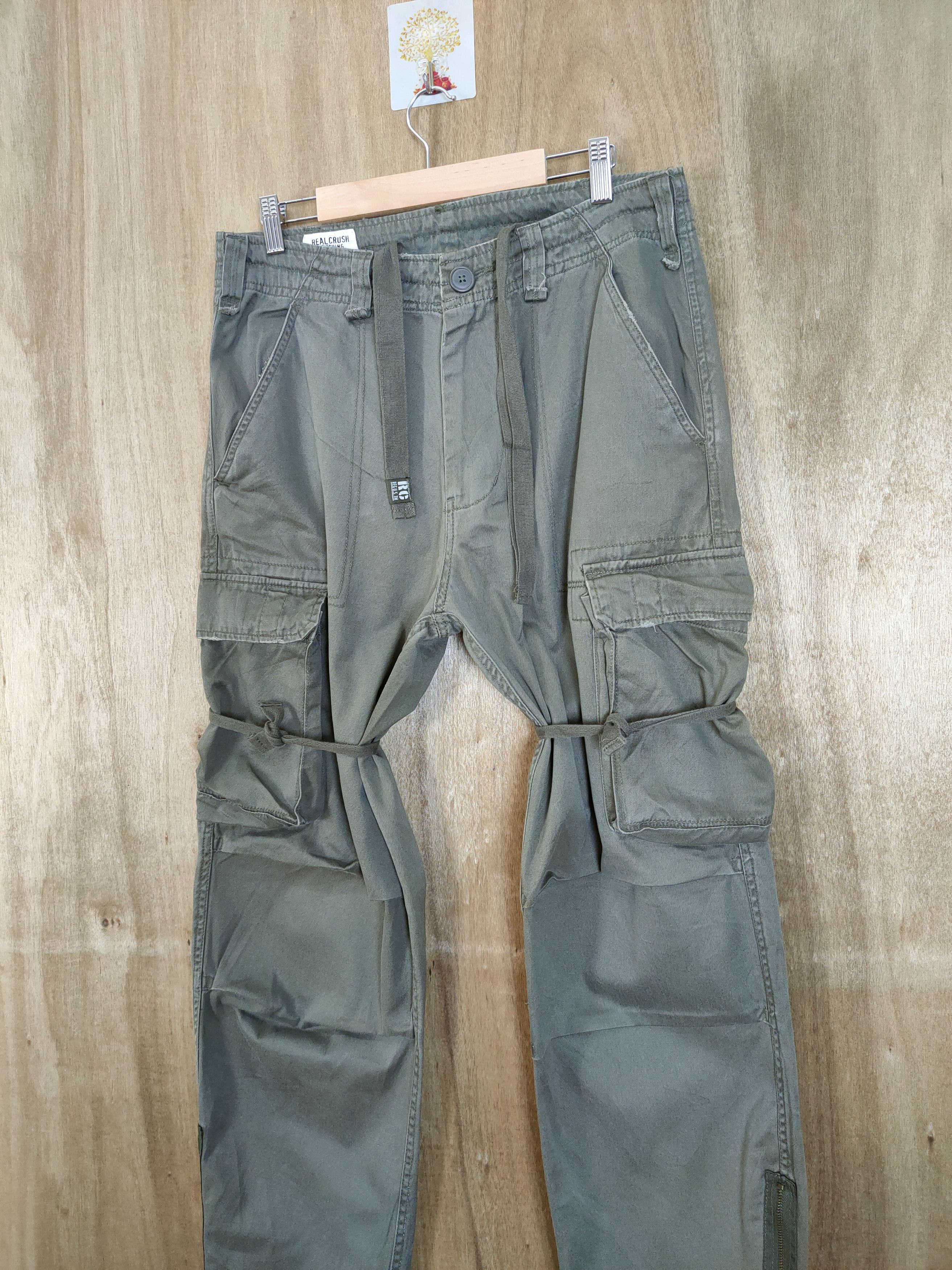 Japanese Brand VINTAGE RCC VINTAGE FADED BONDAGE CARGO PANTS Size US 32 / EU 48 - 5 Thumbnail