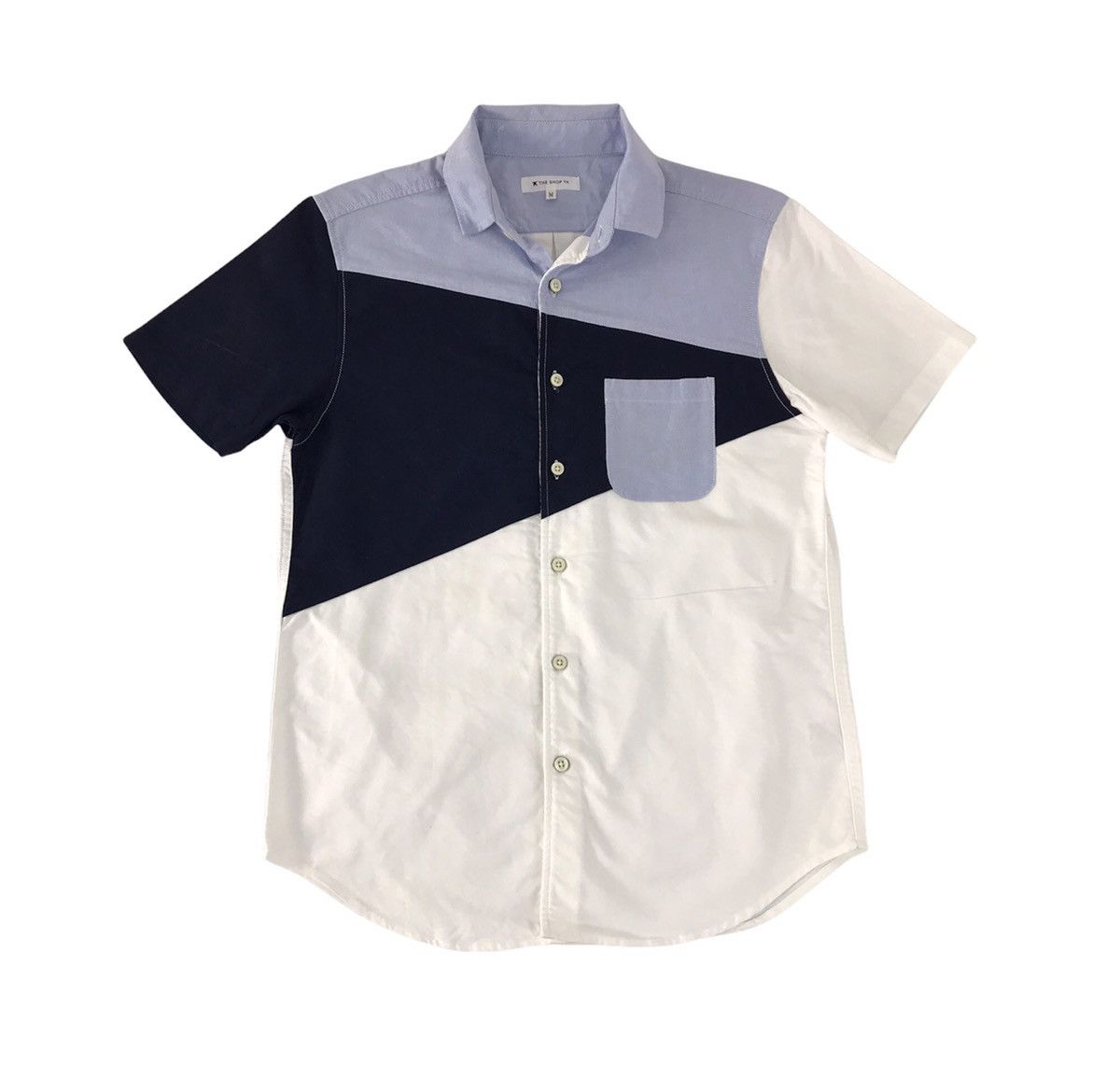 image of The Shop Tk Takeo Kikuchi Button Down Shirt in White, Men's (Size Medium)