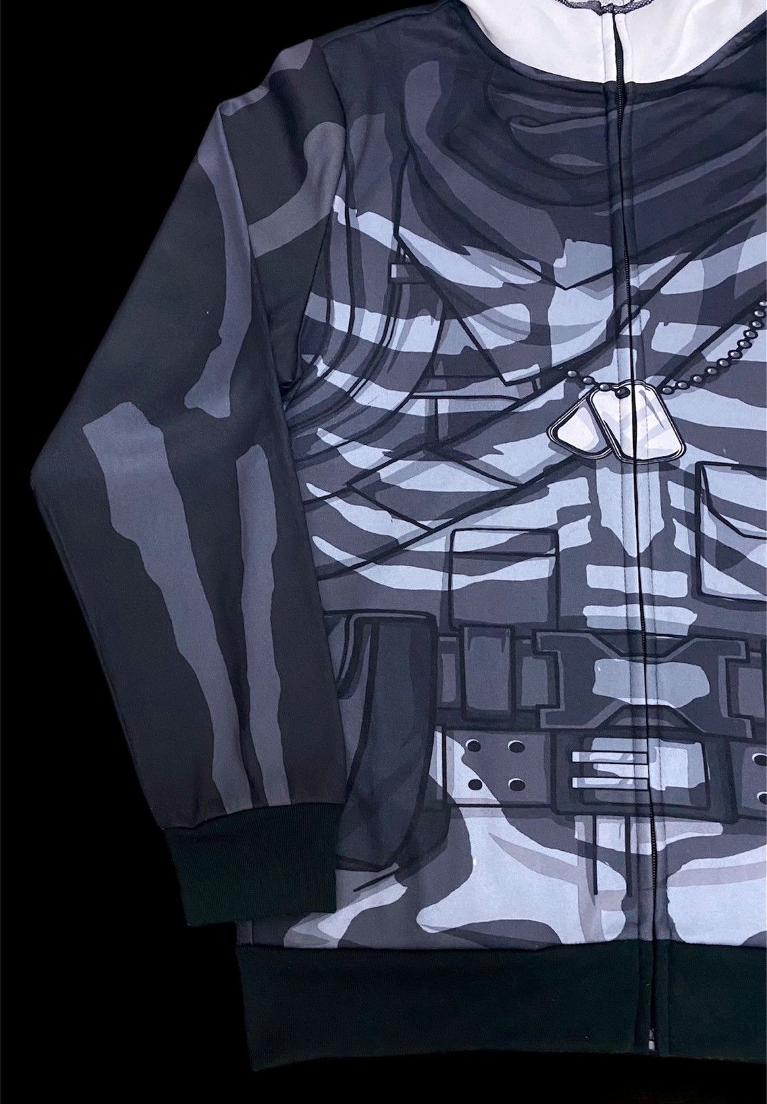 Cartoon Network Fortnite Cosplay Skeleton Full Zip Hoodie Size US M / EU 48-50 / 2 - 2 Thumbnail