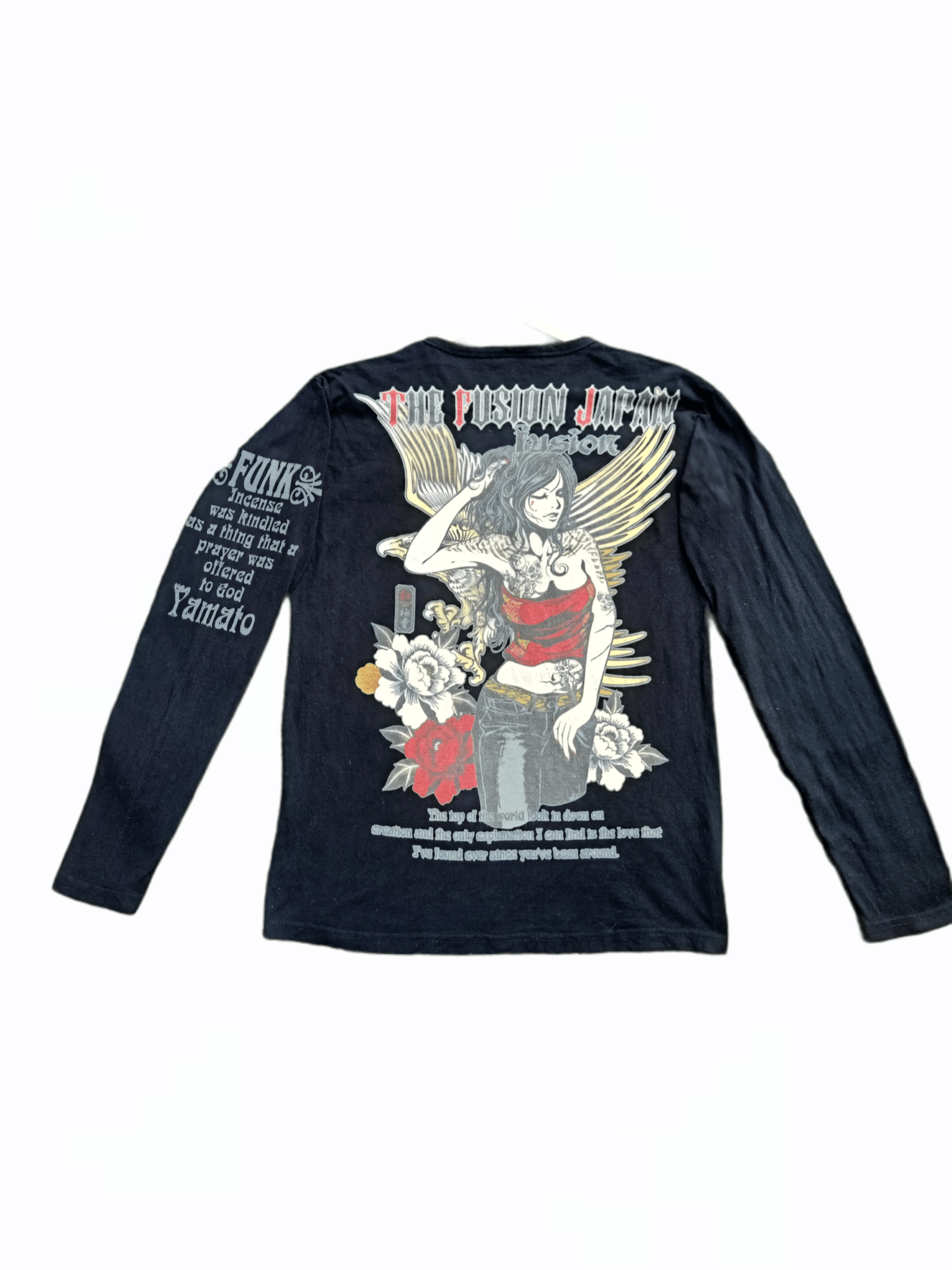 Japanese Brand × Vintage The Fusion Japan Tattoo style Long Sleeve tee Size US M / EU 48-50 / 2 - 2 Thumbnail