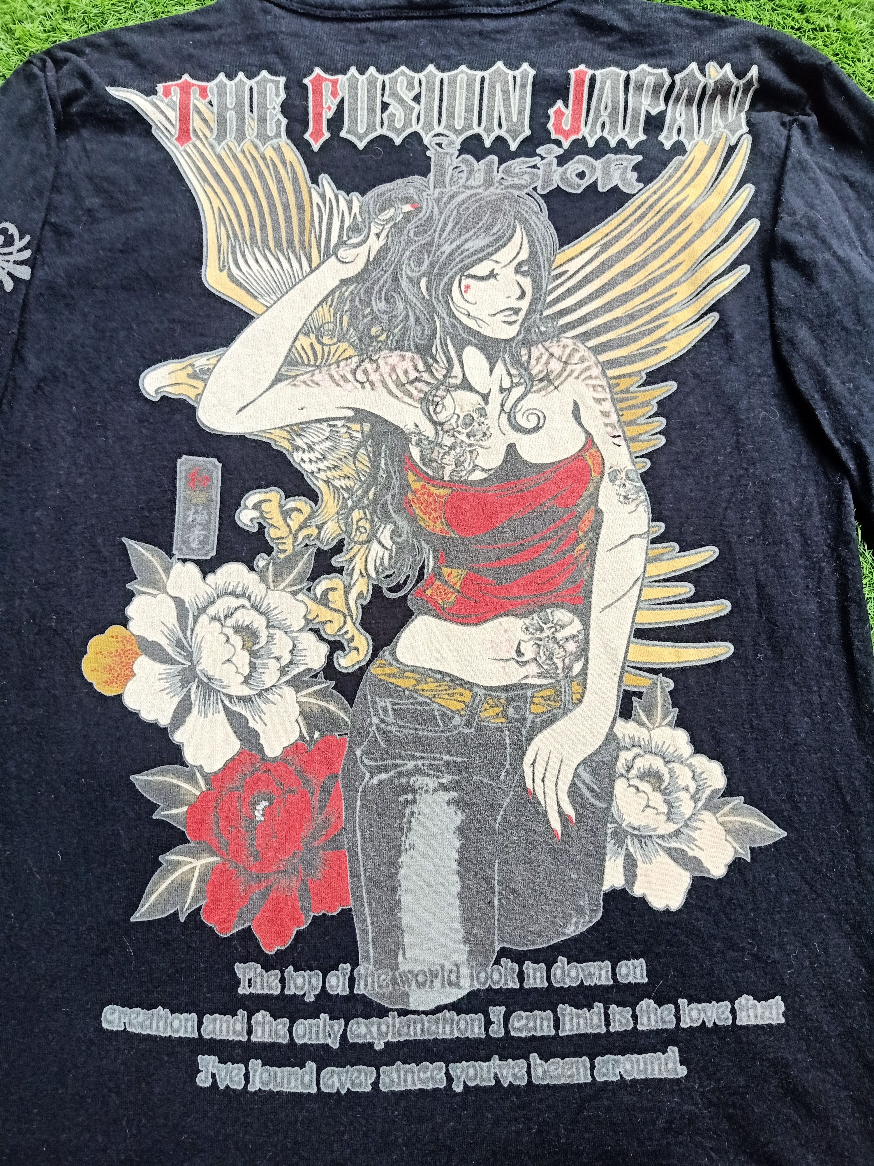 Japanese Brand × Vintage The Fusion Japan Tattoo style Long Sleeve tee Size US M / EU 48-50 / 2 - 6 Thumbnail